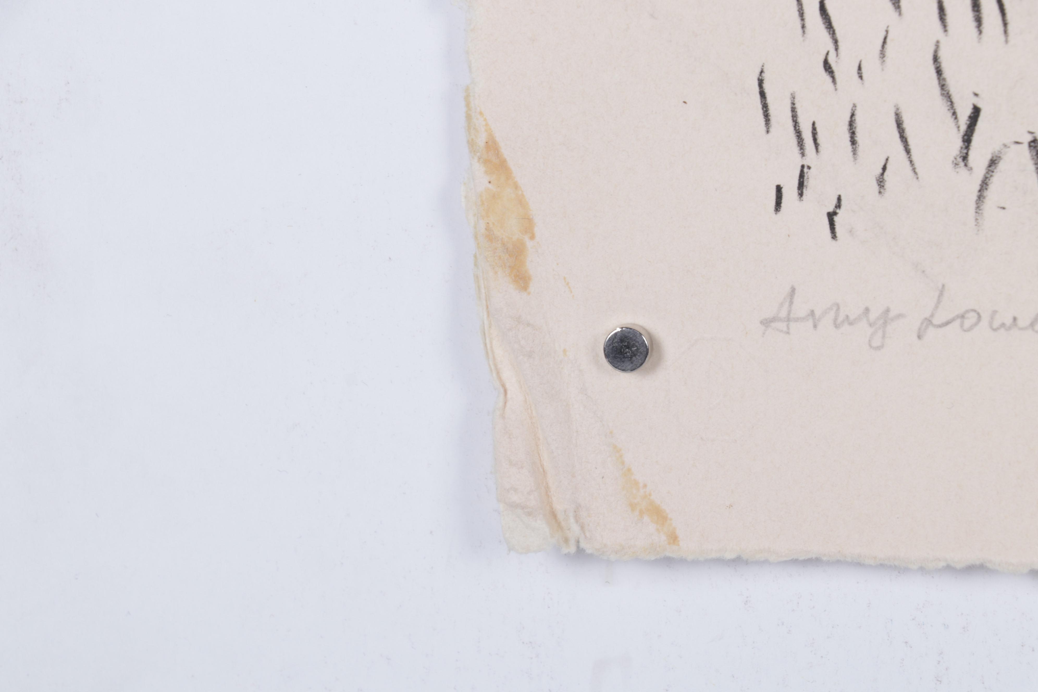 Sidney Chafetz Lithograph "Amy Lowell Greets the First Butterfly," 1982