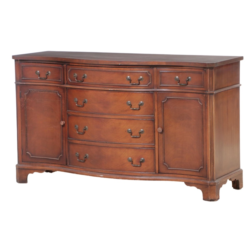 Federal Style Mahogany Serpentine-Front Sideboard