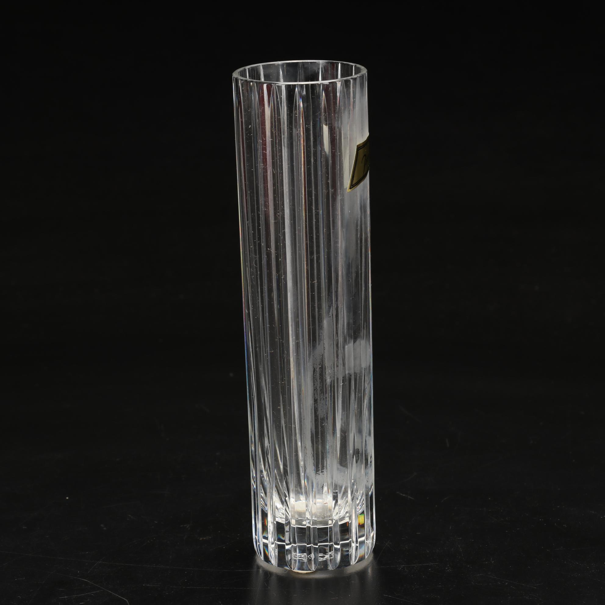 Baccarat "Harmony" Single-Flower Crystal Vase with Presentation Box