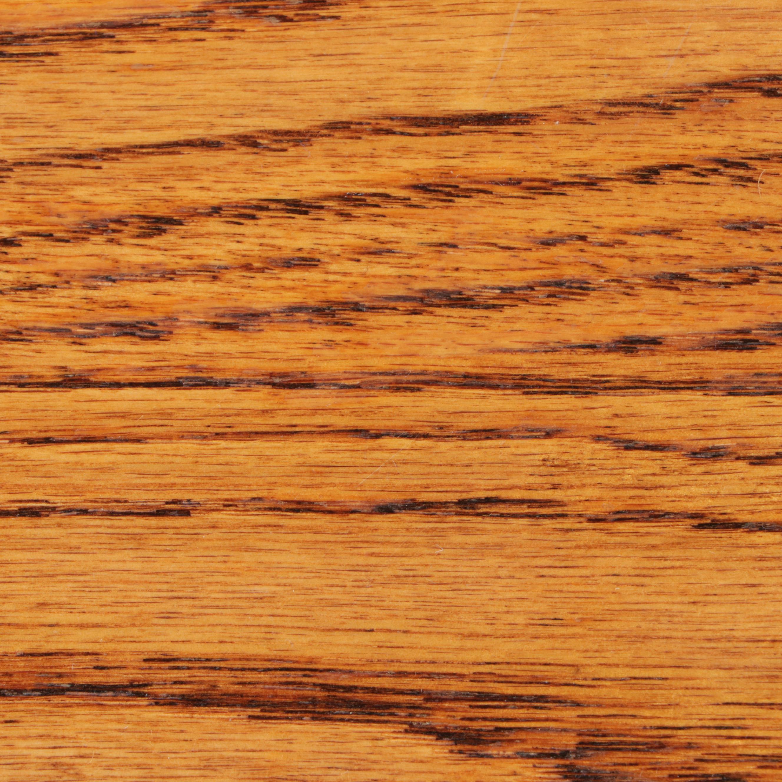 Oak Side Table with Magazine Rack, Late 20th Century