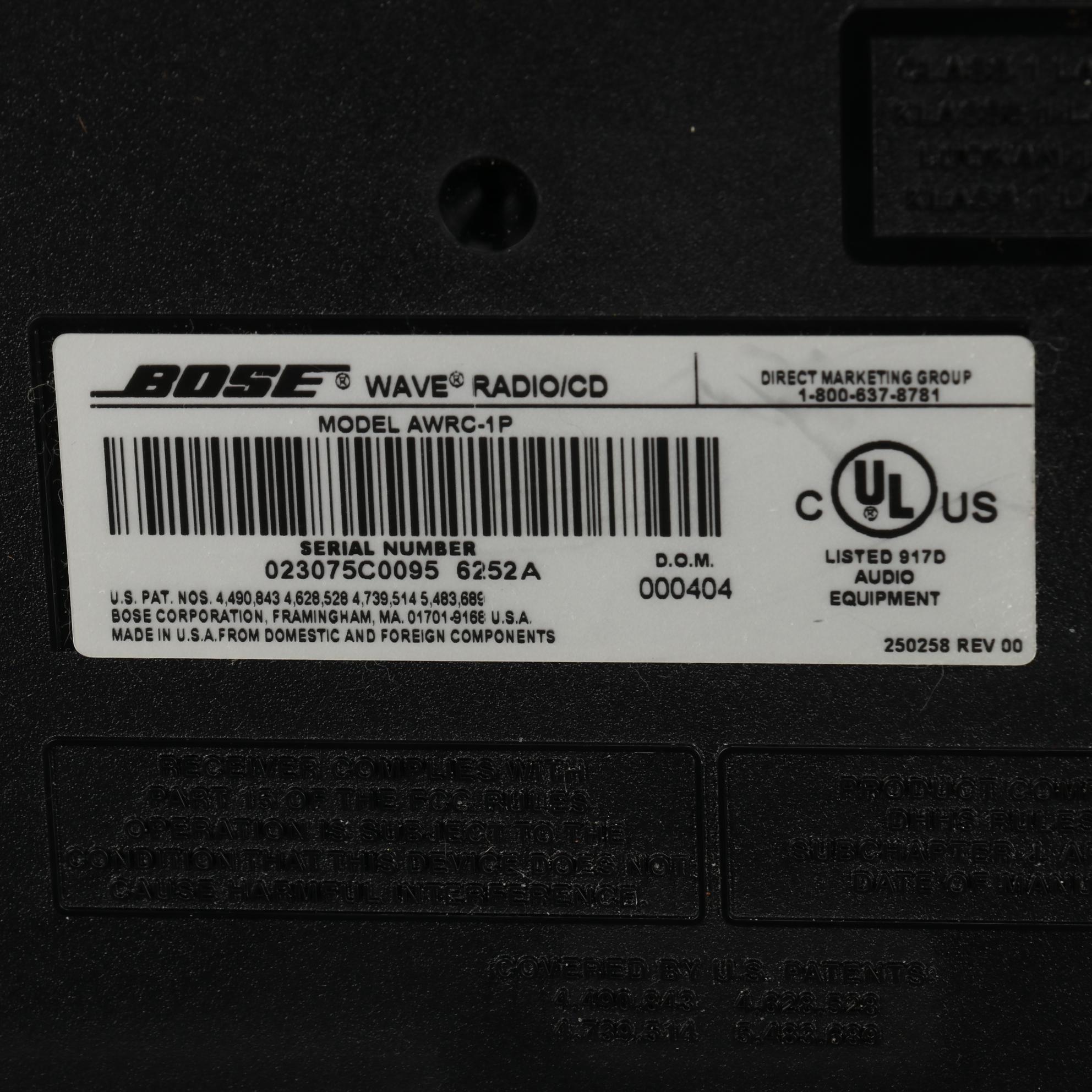 Bose Wave Radio / CD Player with Remote