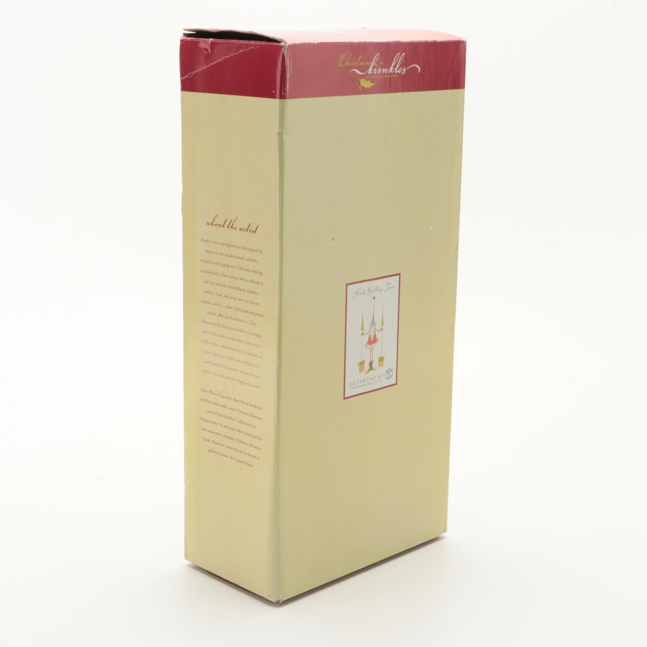 Department 56 Patience Brewster Santa Holding Trees Figurine