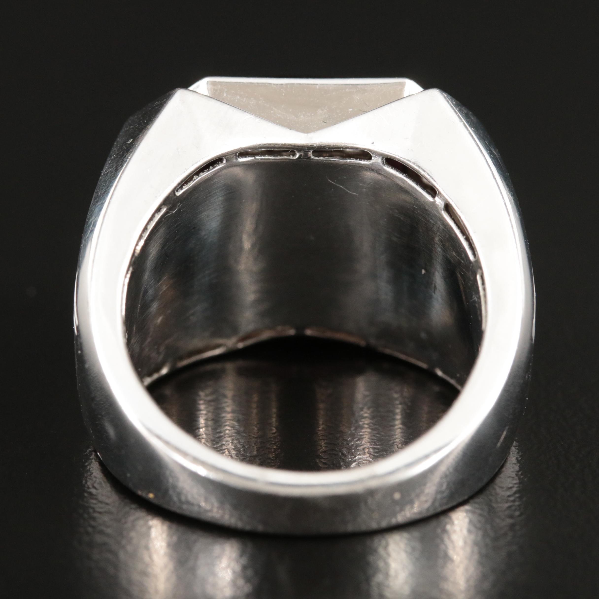 14K Garnet and Diamond Ring