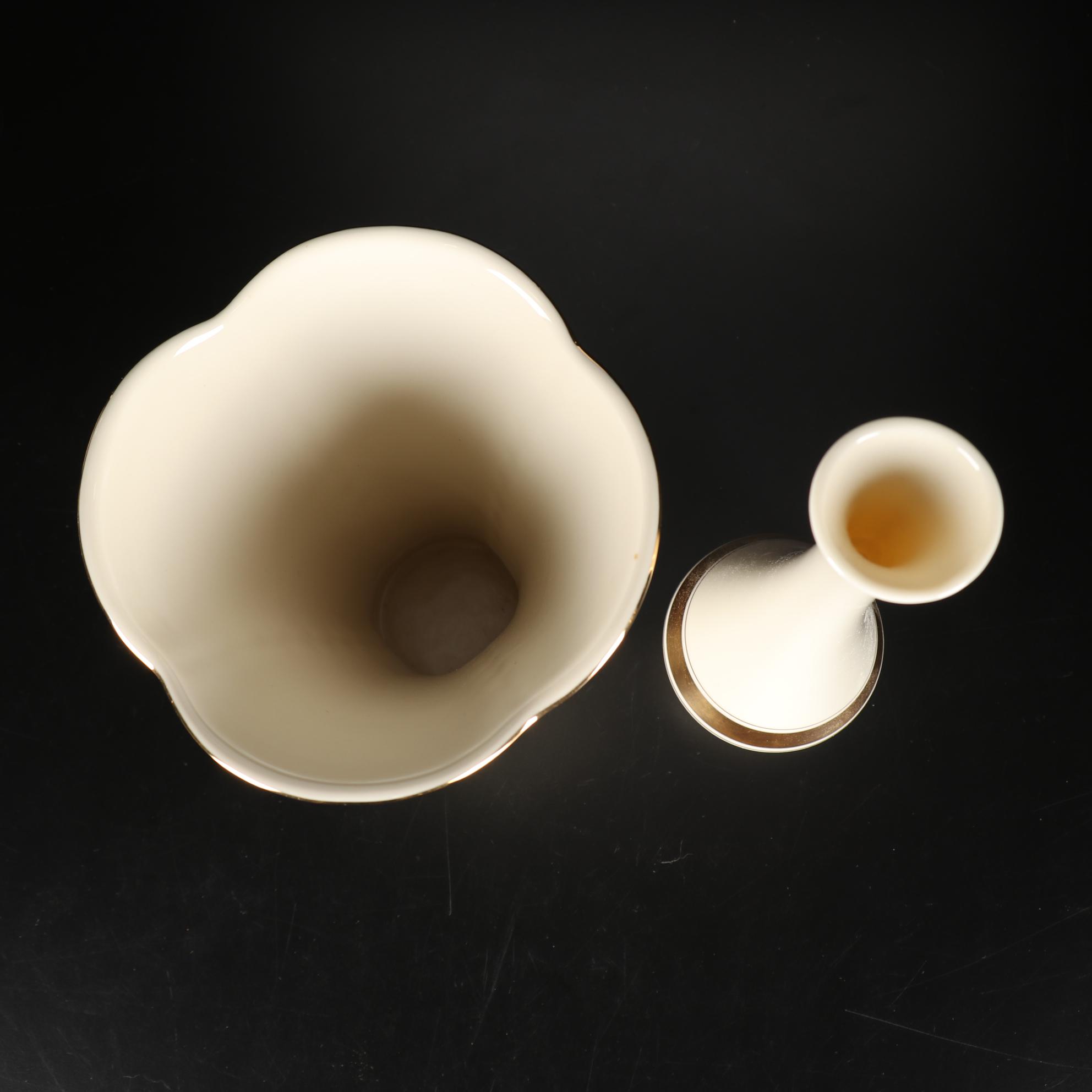 Pukeberg Swedish Glass Pipe Rest, JG Durand, Belleek, Lenox Vases and More
