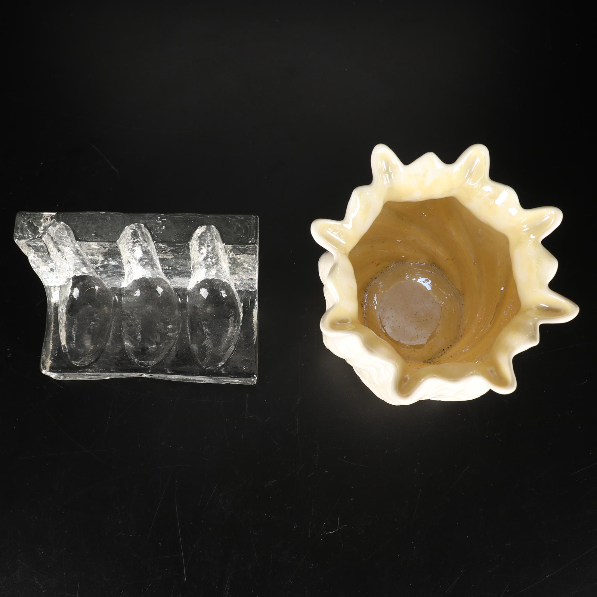 Pukeberg Swedish Glass Pipe Rest, JG Durand, Belleek, Lenox Vases and More