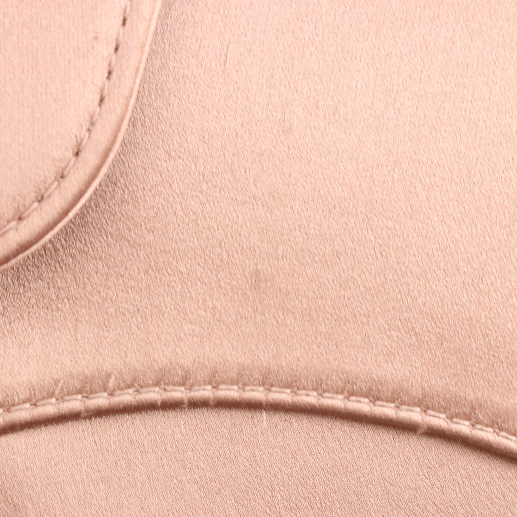 Christian Dior Mini Saddle Handbag in Pink Satin with Box