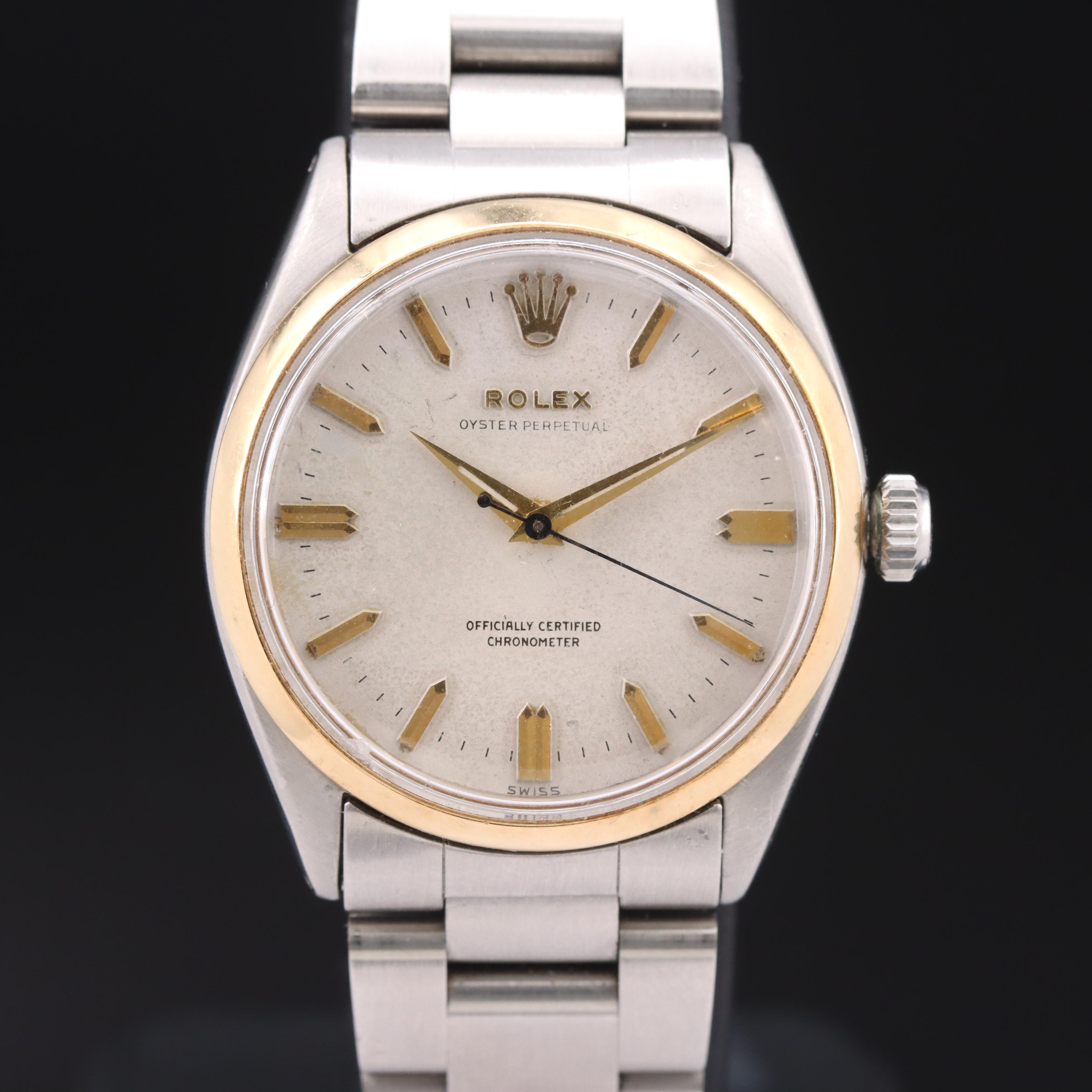 1955 Rolex Oyster Perpetual Officially Certified Chronometer Watch
