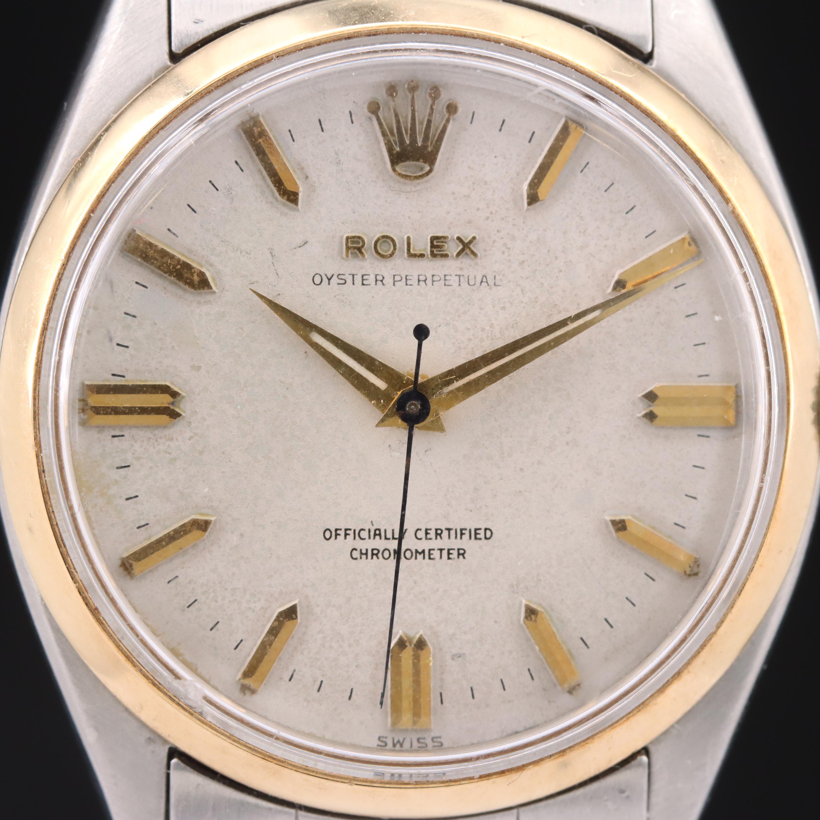 1955 Rolex Oyster Perpetual Officially Certified Chronometer Watch