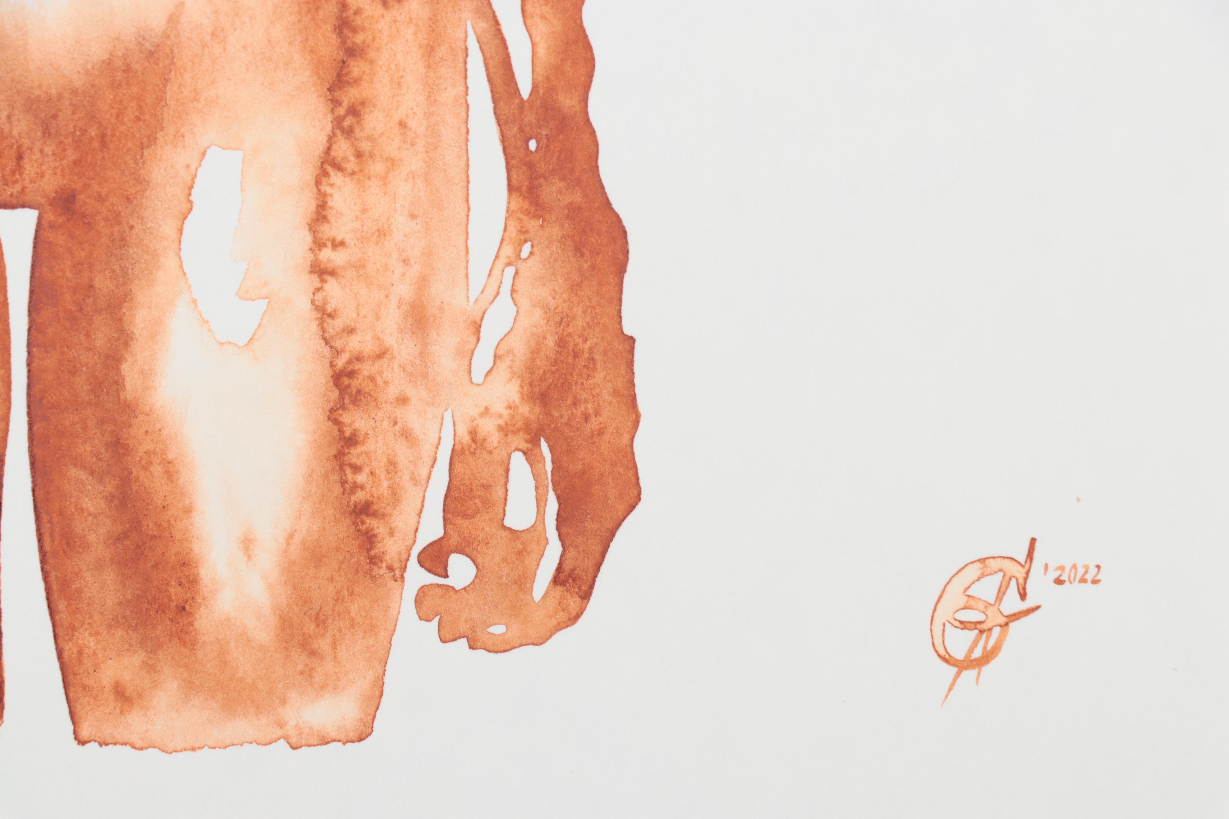 Alyona Glushchenko Figural Watercolor Painting, 2022