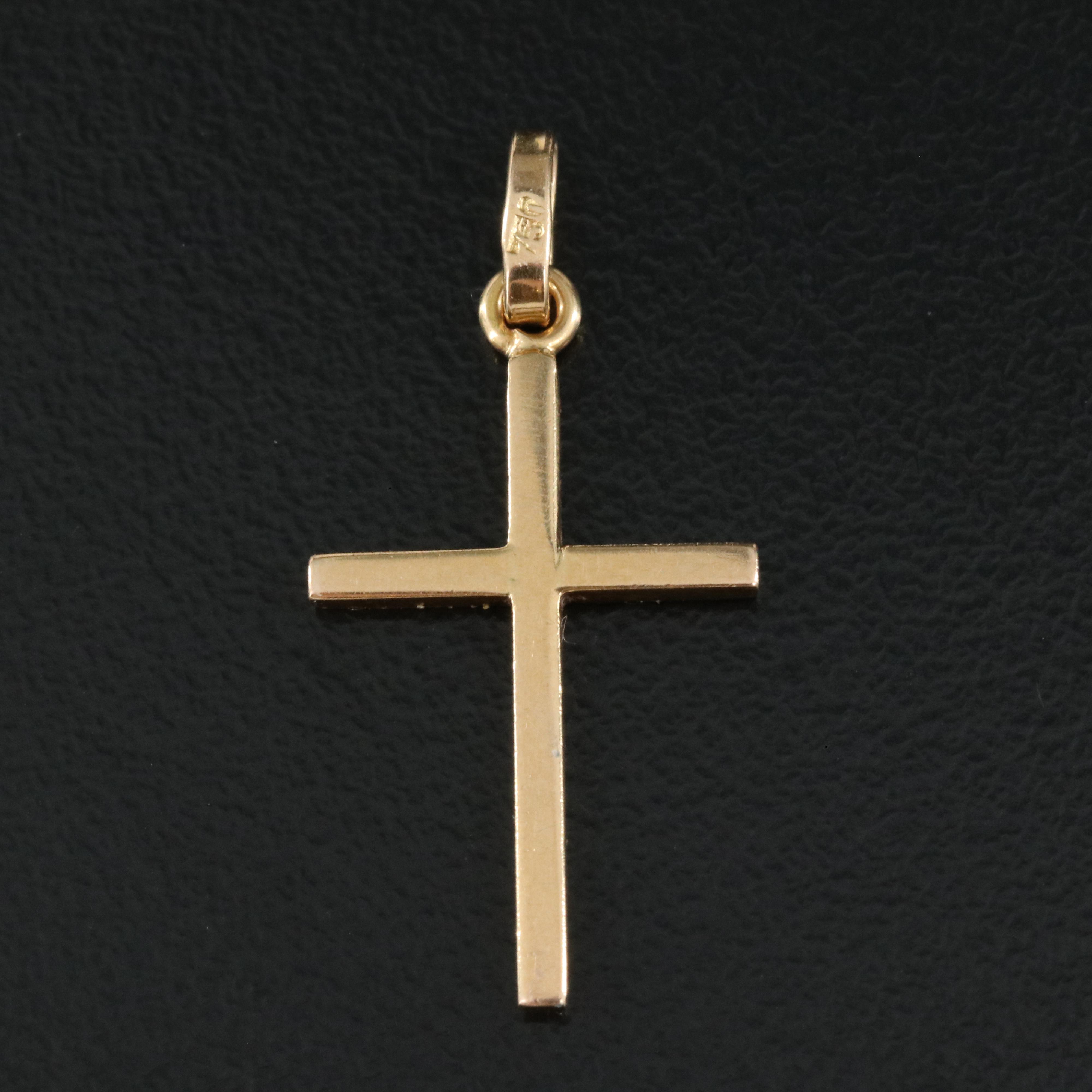 18K Cross Pendant
