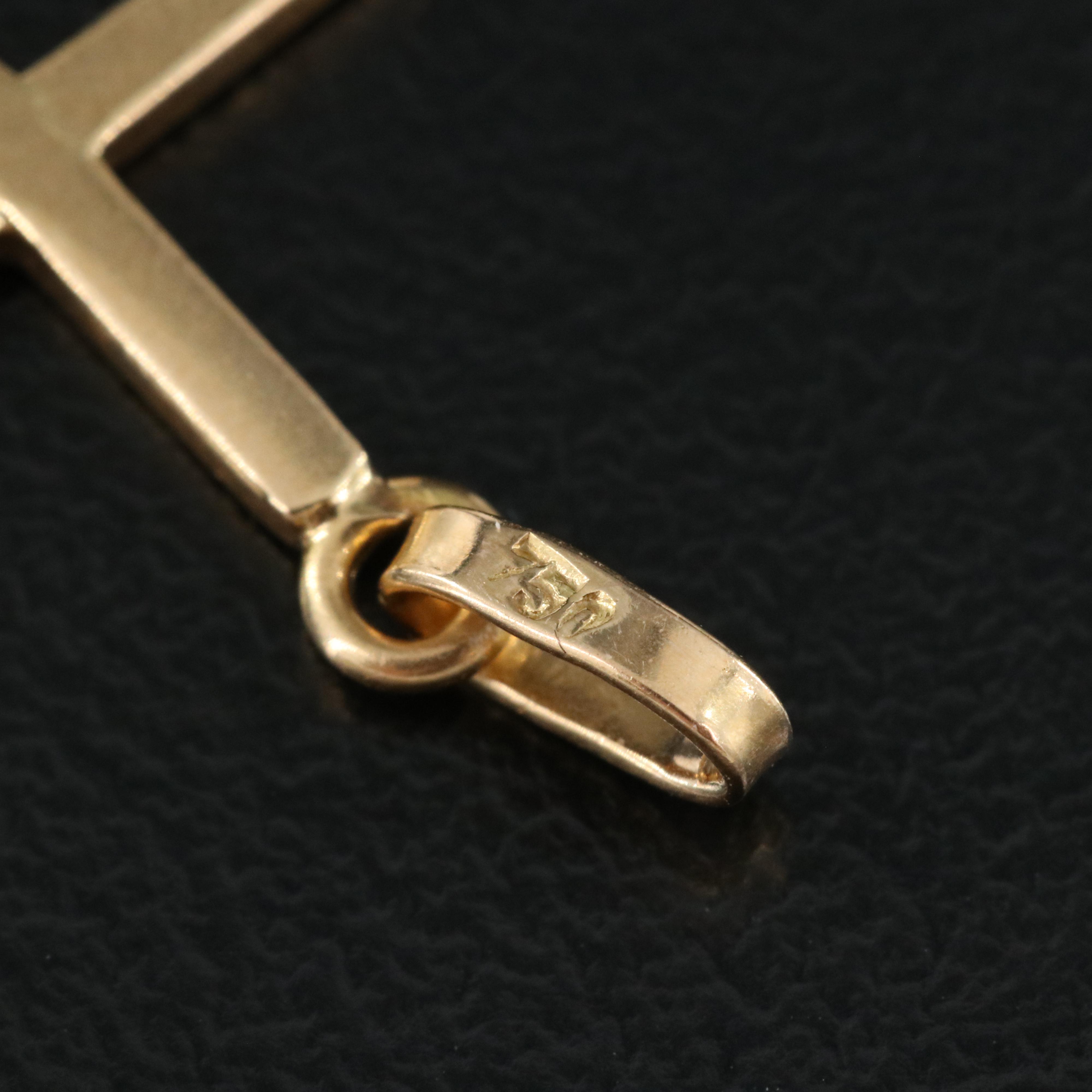 18K Cross Pendant