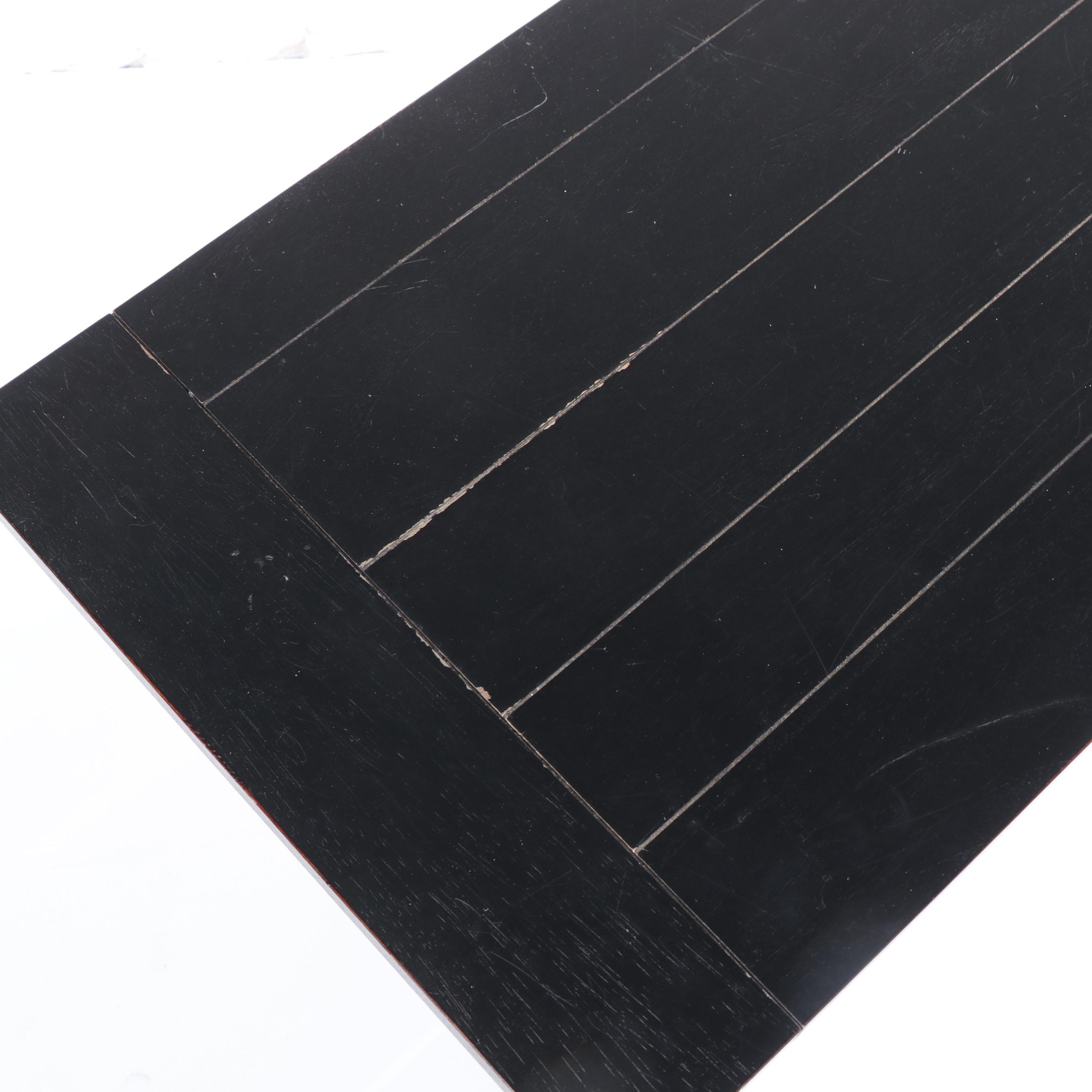 Ethan Allen Ebonized Three-Tier "Cottage" Console Table