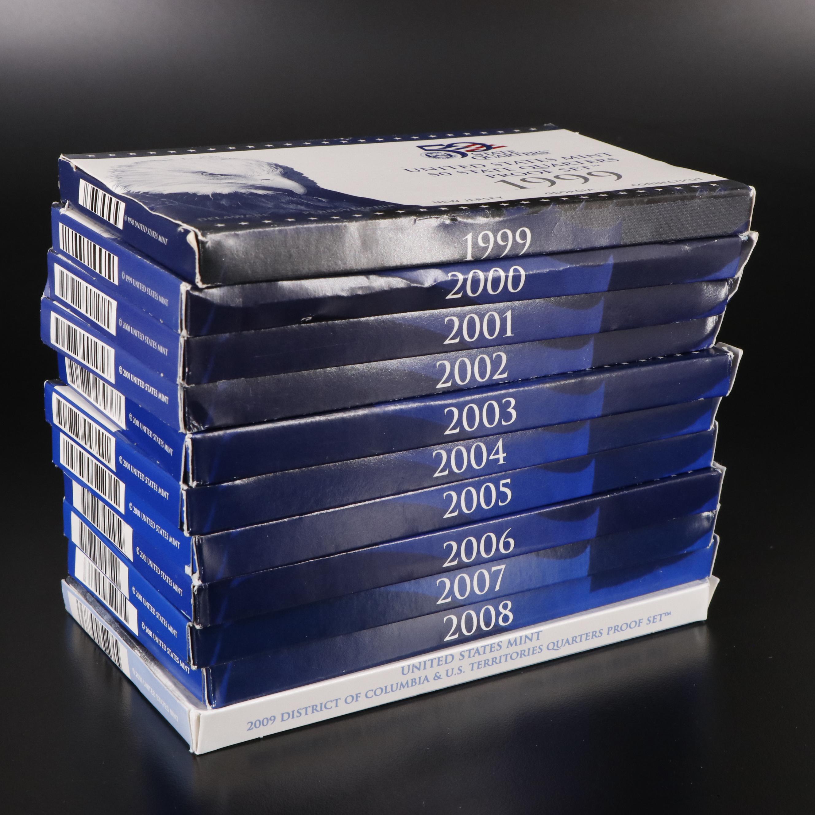 Complete Set of Fifty Proof State Quarters, 1999–2009
