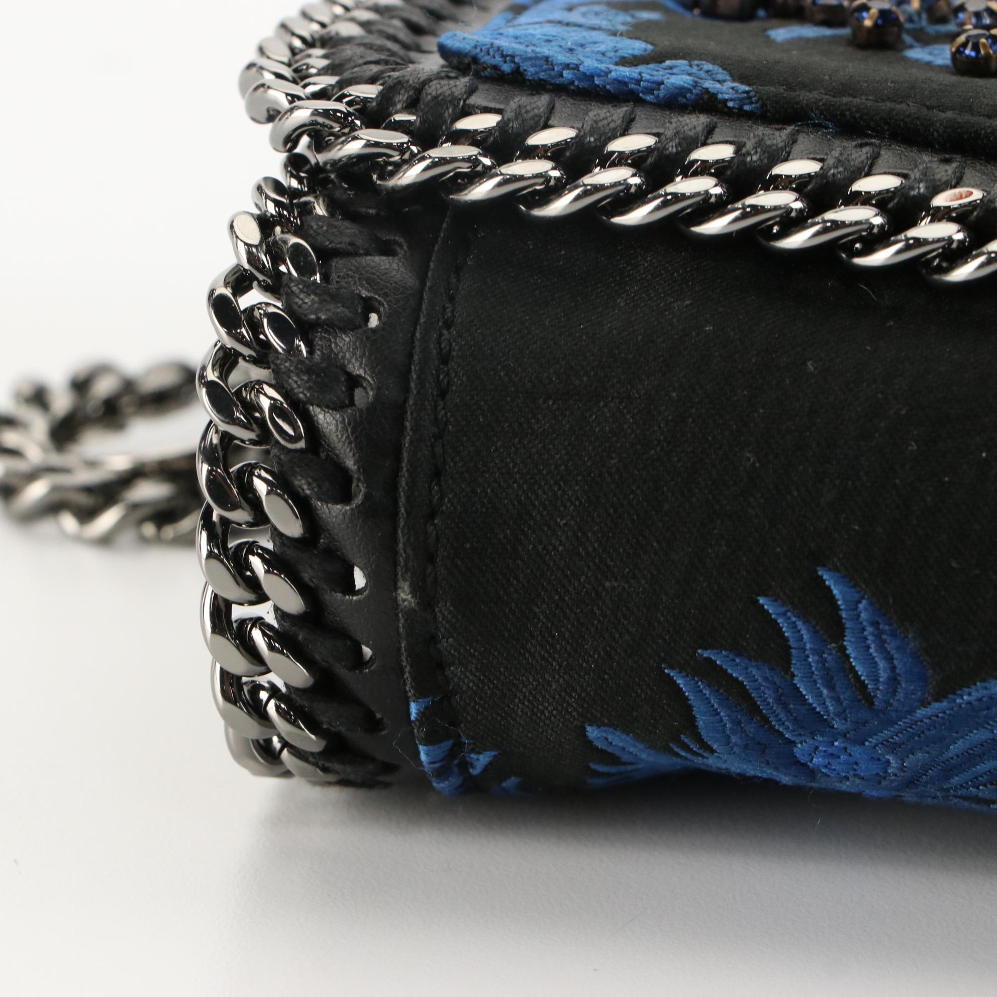 Stella McCartney Jeweled Falabella Crossbody/Clutch in Brocade