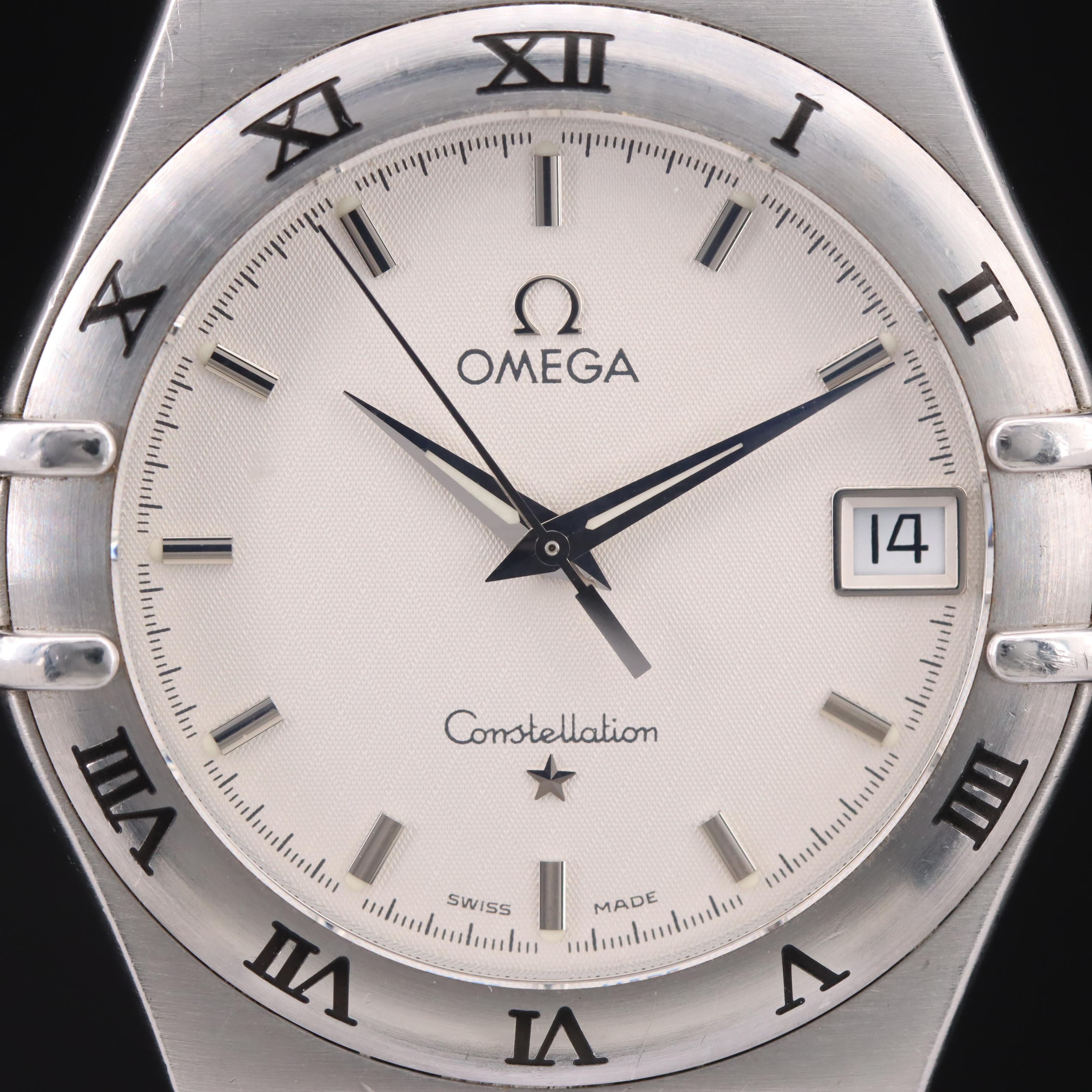 Omega Constellation Date Stainless Steel Quartz Watch