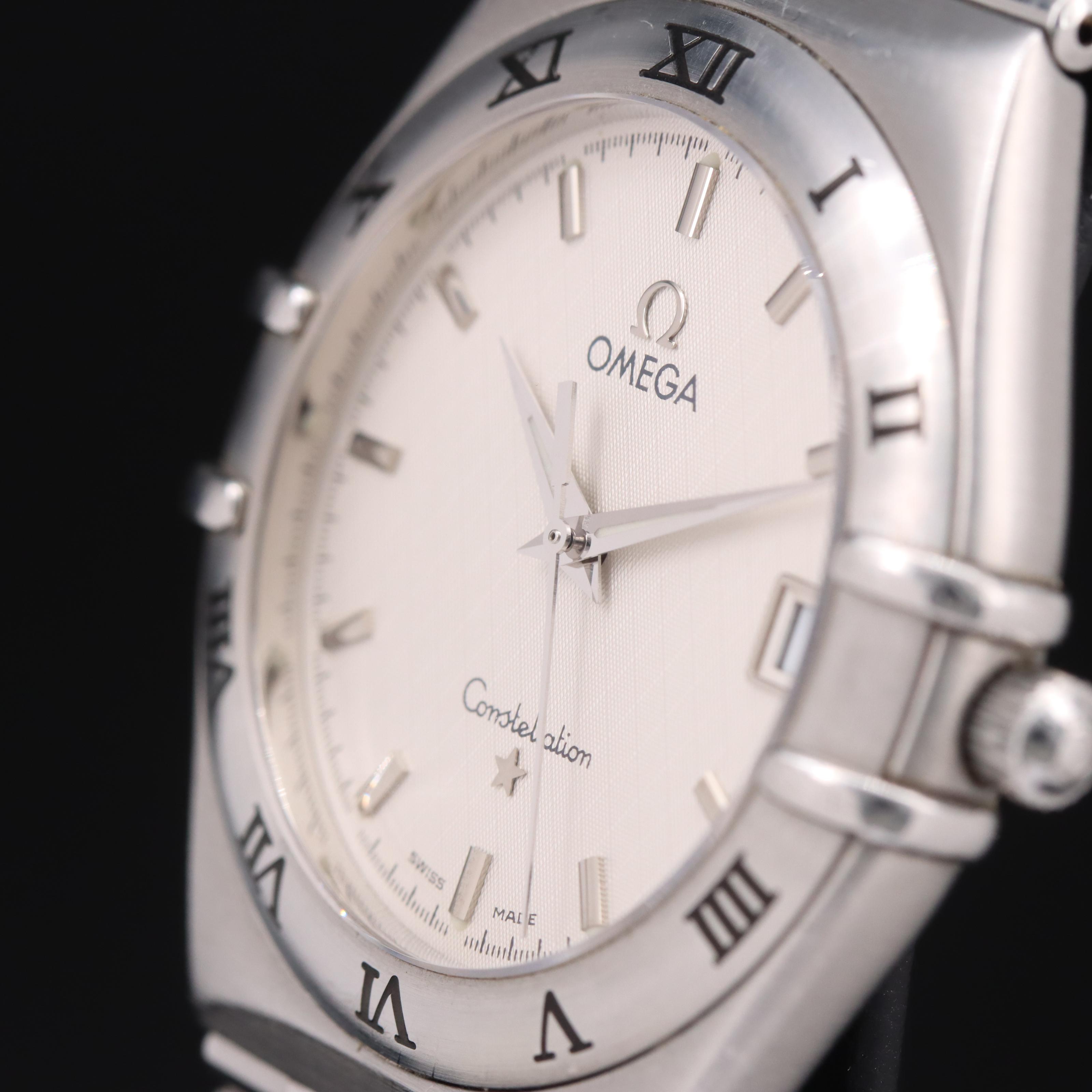 Omega Constellation Date Stainless Steel Quartz Watch