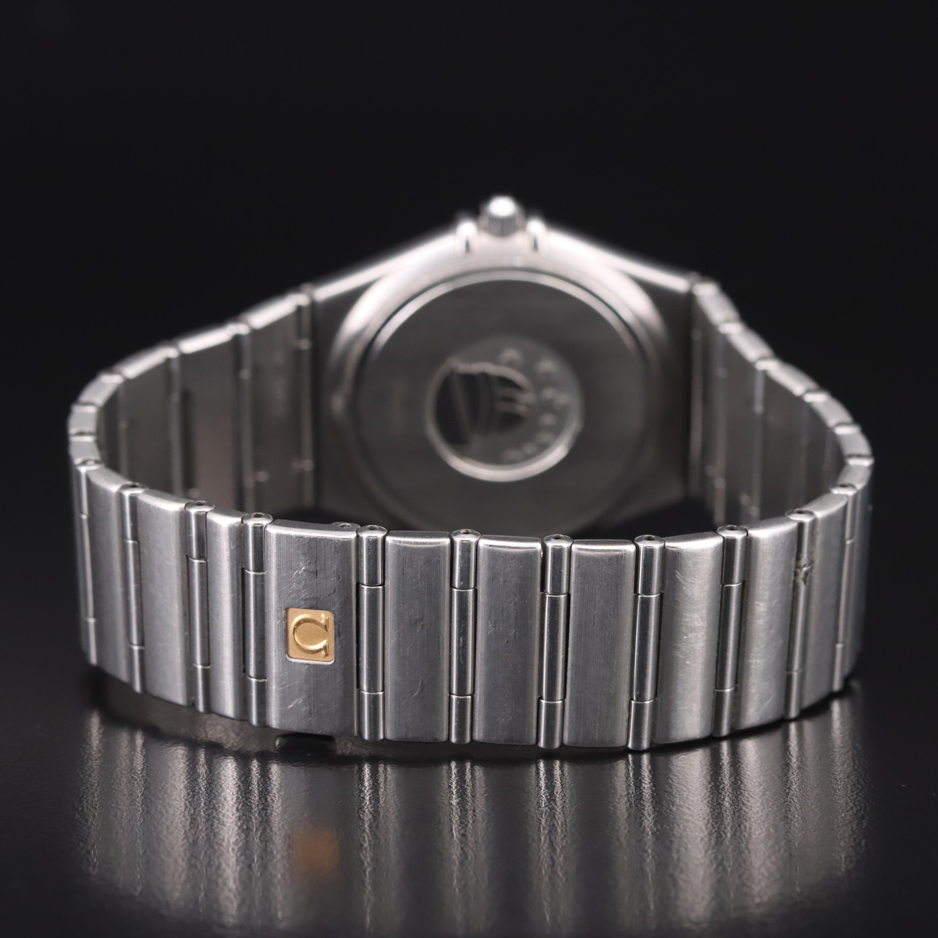 Omega Constellation Date Stainless Steel Quartz Watch