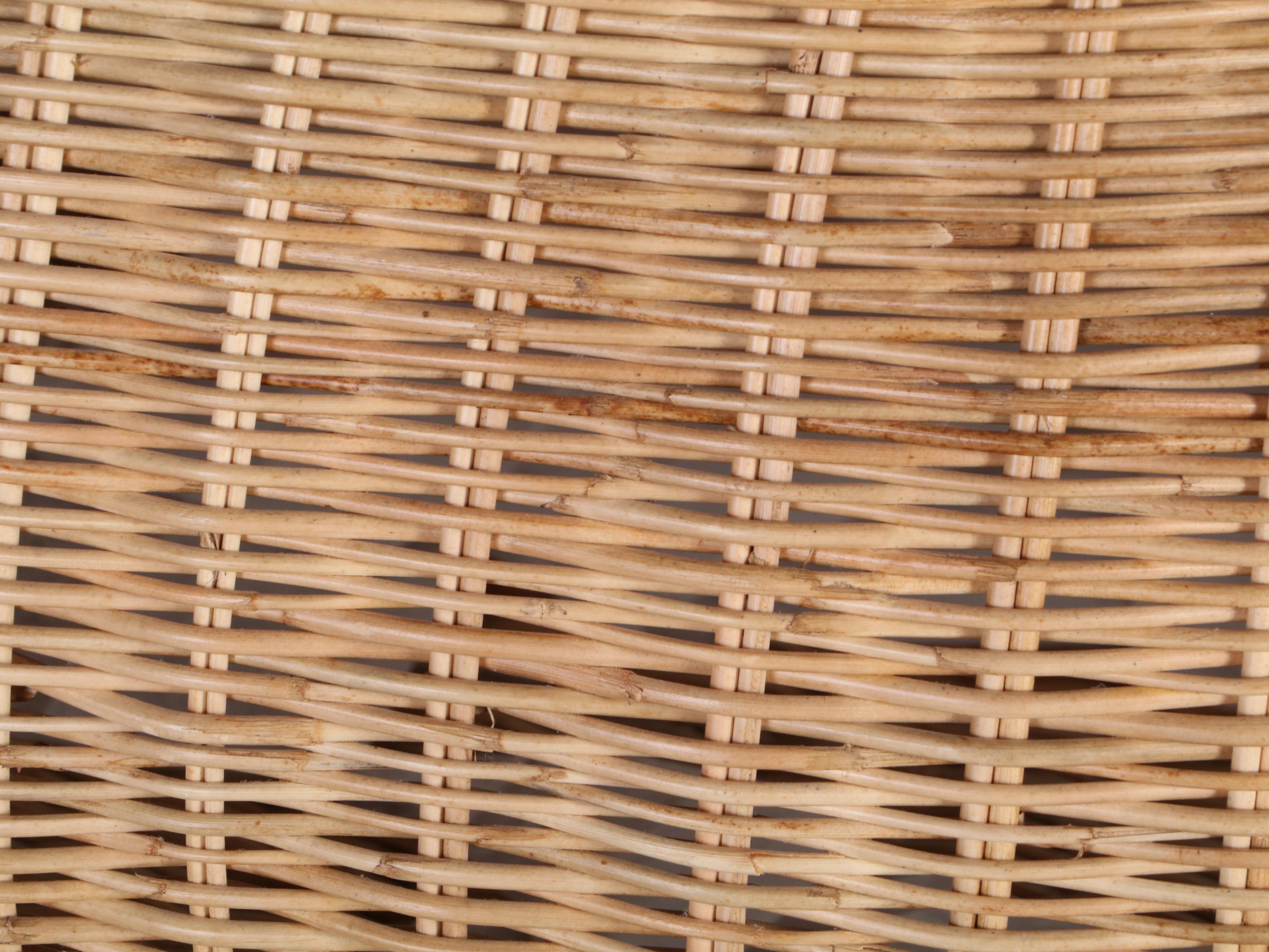 Serena & Lily Rattan Scallop Edge Lidded Baskets