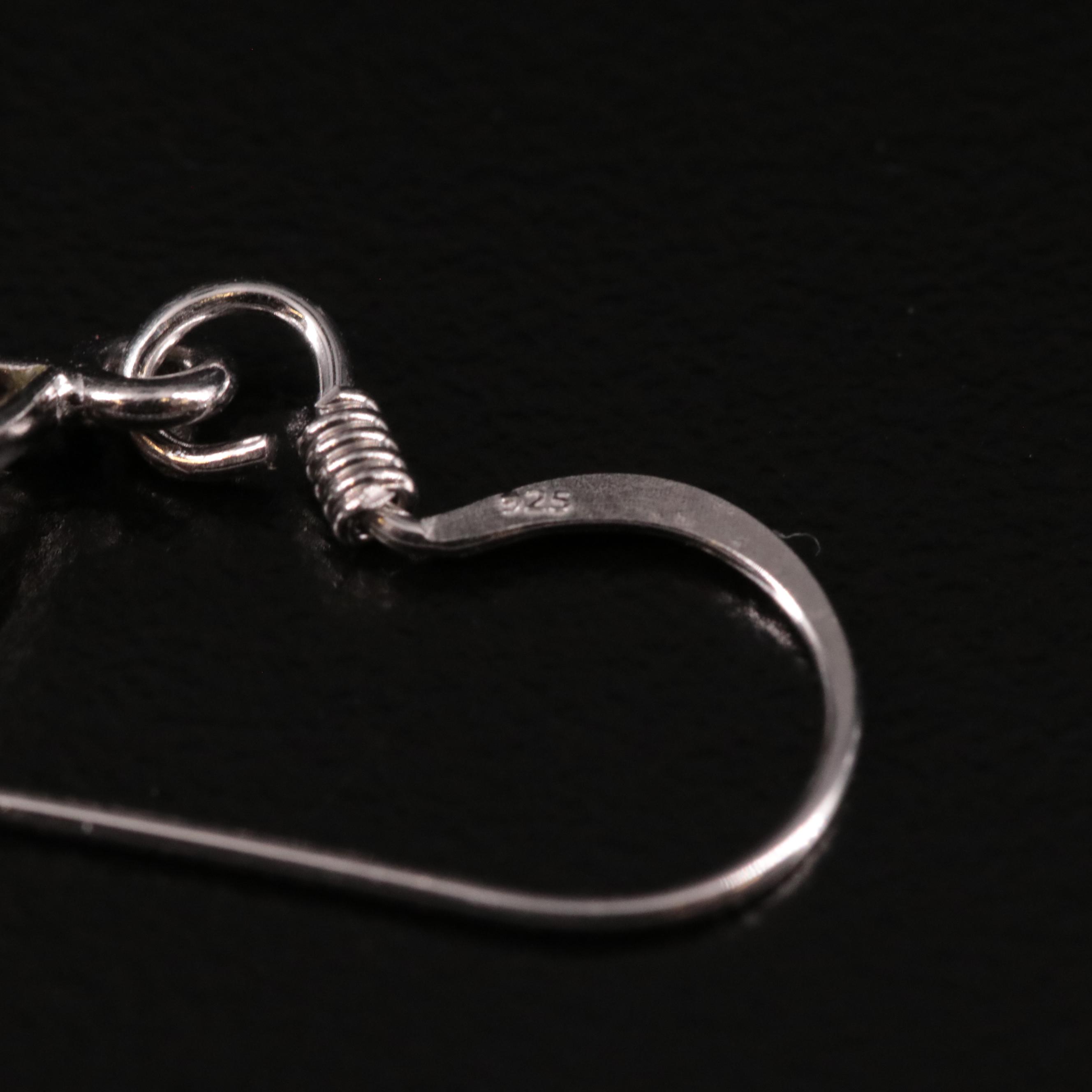 Sterling Mini Smoky Quartz Drop Earrings