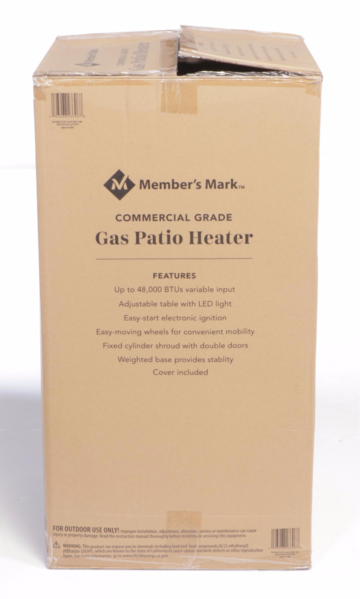 Member's Mark Bronze Finish Gas Patio Heater with LED Table