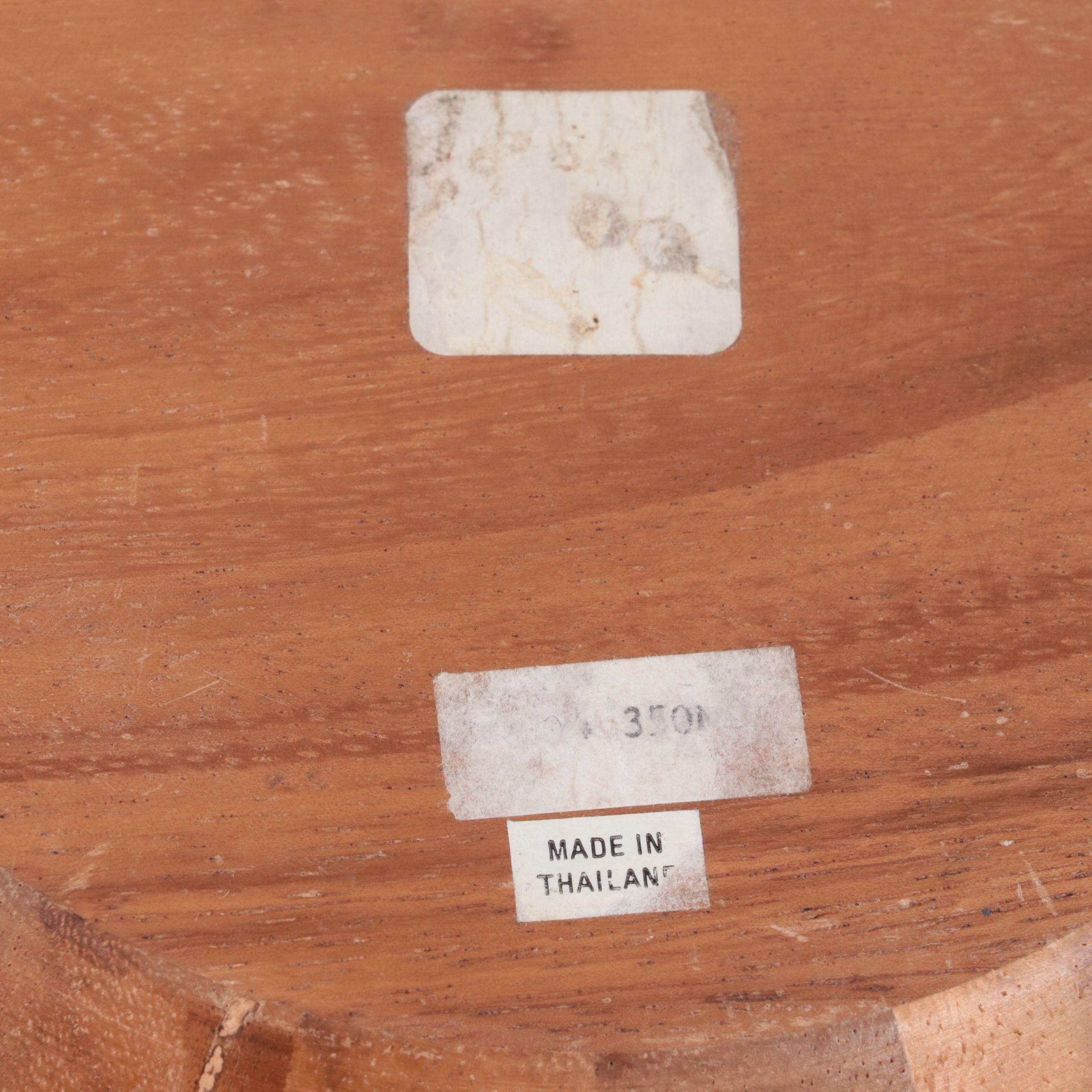 Pfaltzgraff "Providence" Stainless Steel Flatware with Teak Wood Serving Bowl