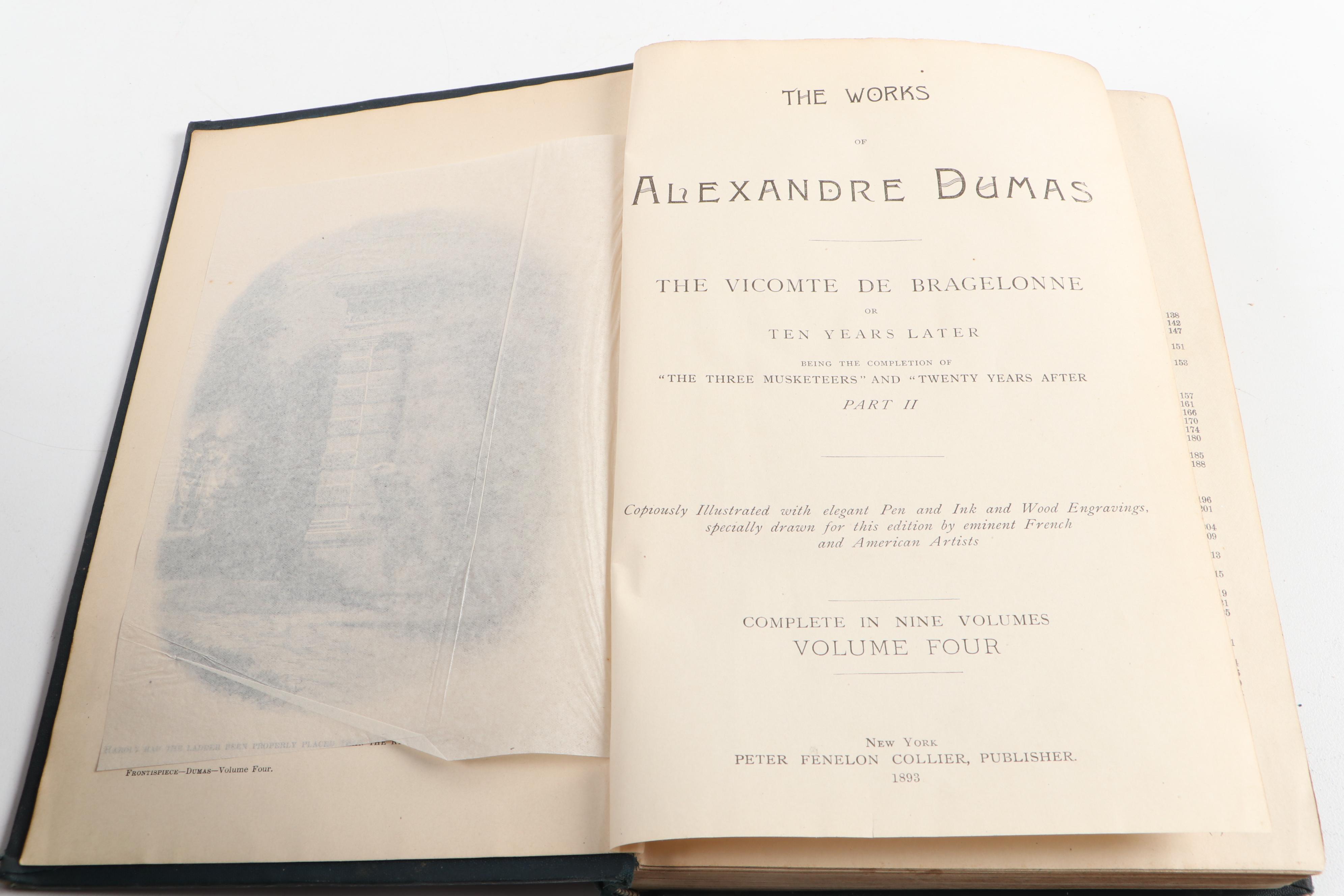 "Works of Alexandre Dumas", 1893