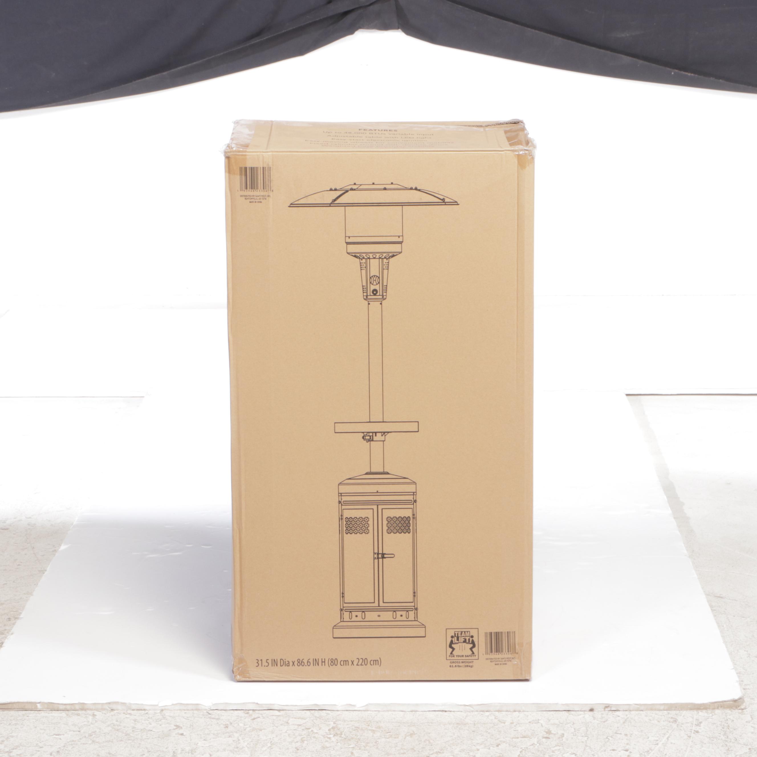 Member's Mark Bronze Finish Gas Patio Heater with LED Table