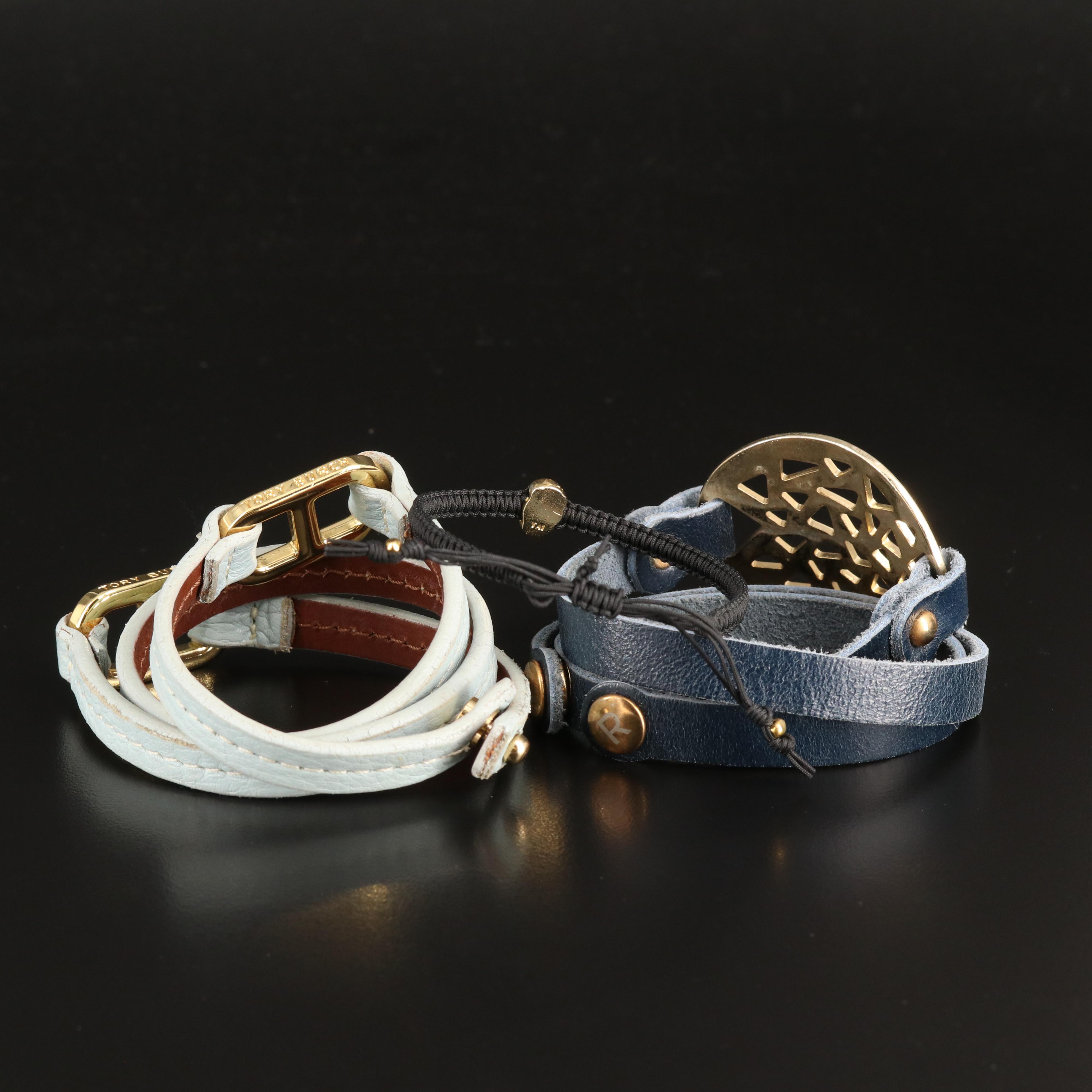 Tory Burch Featured in Wrap and Skull Bracelet Trio