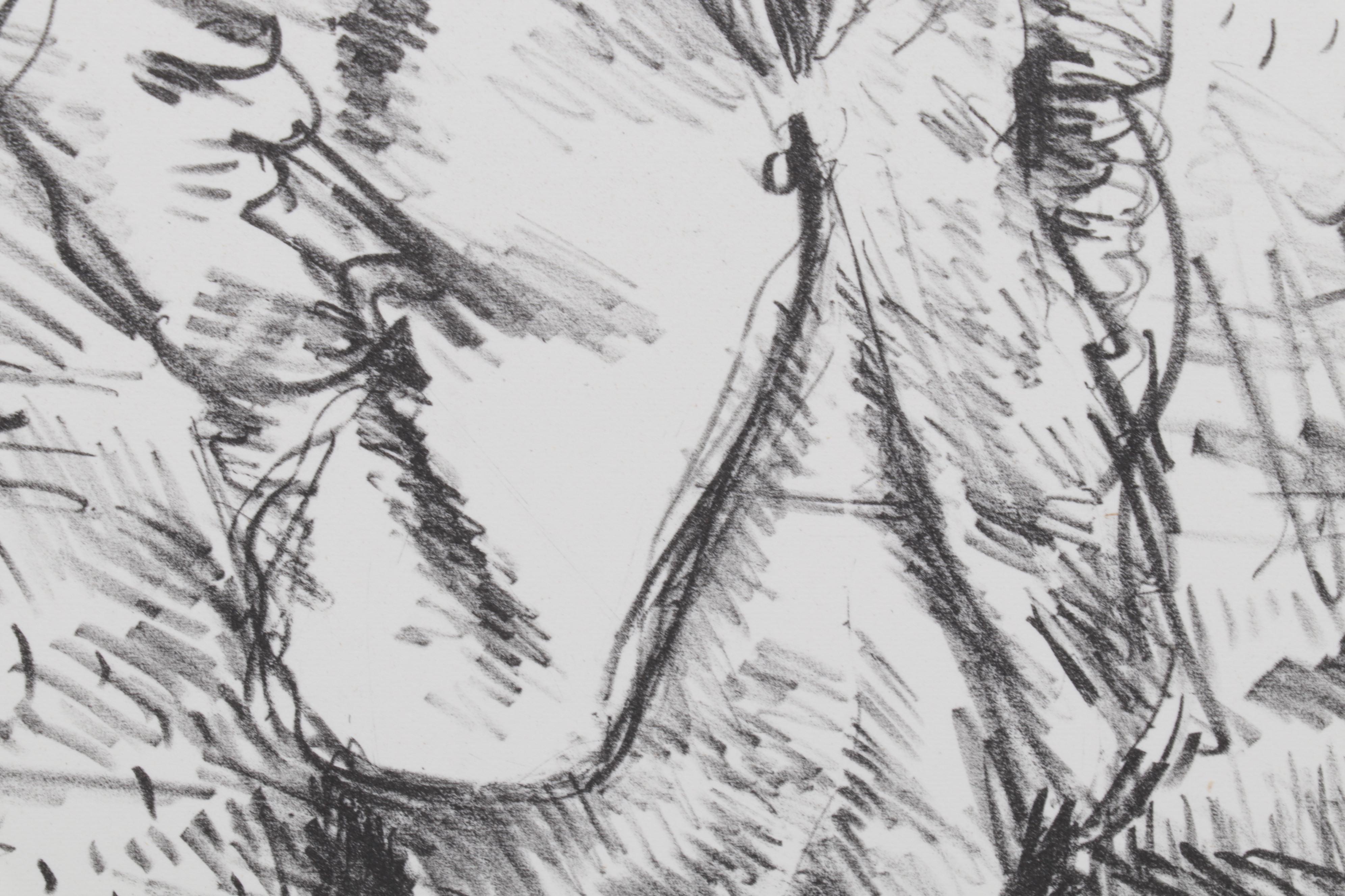 Sidney Chafetz Lithograph "Nathanael West," 1981