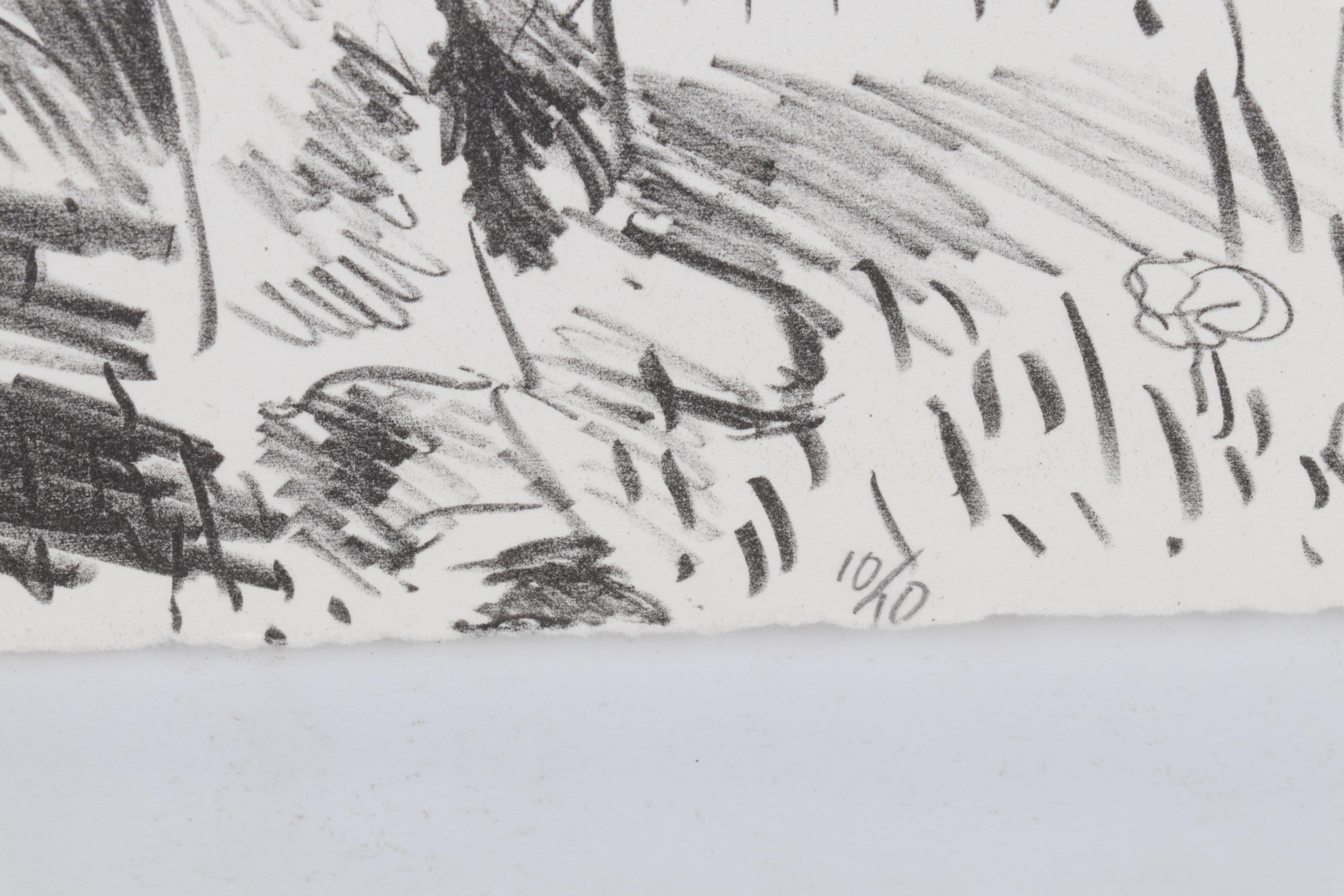 Sidney Chafetz Lithograph "Nathanael West," 1981