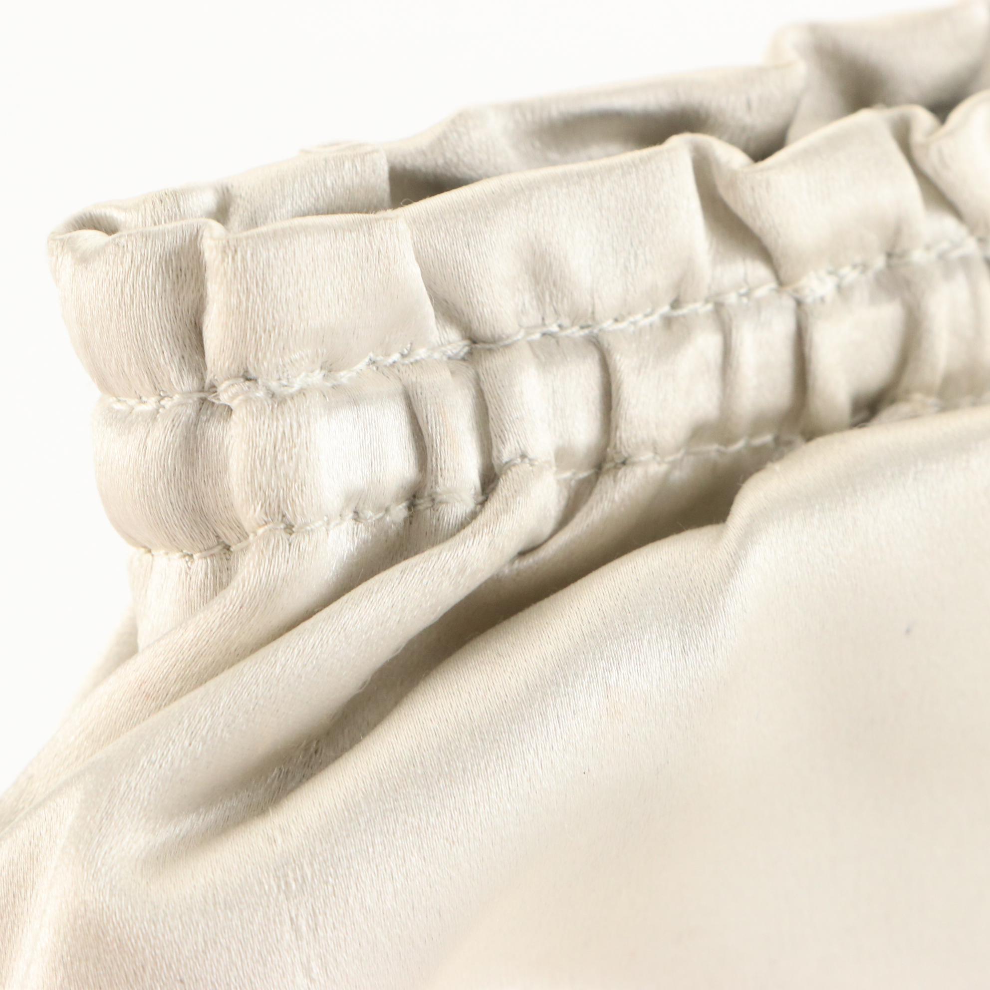 Prada Satin Ruffle Clutch