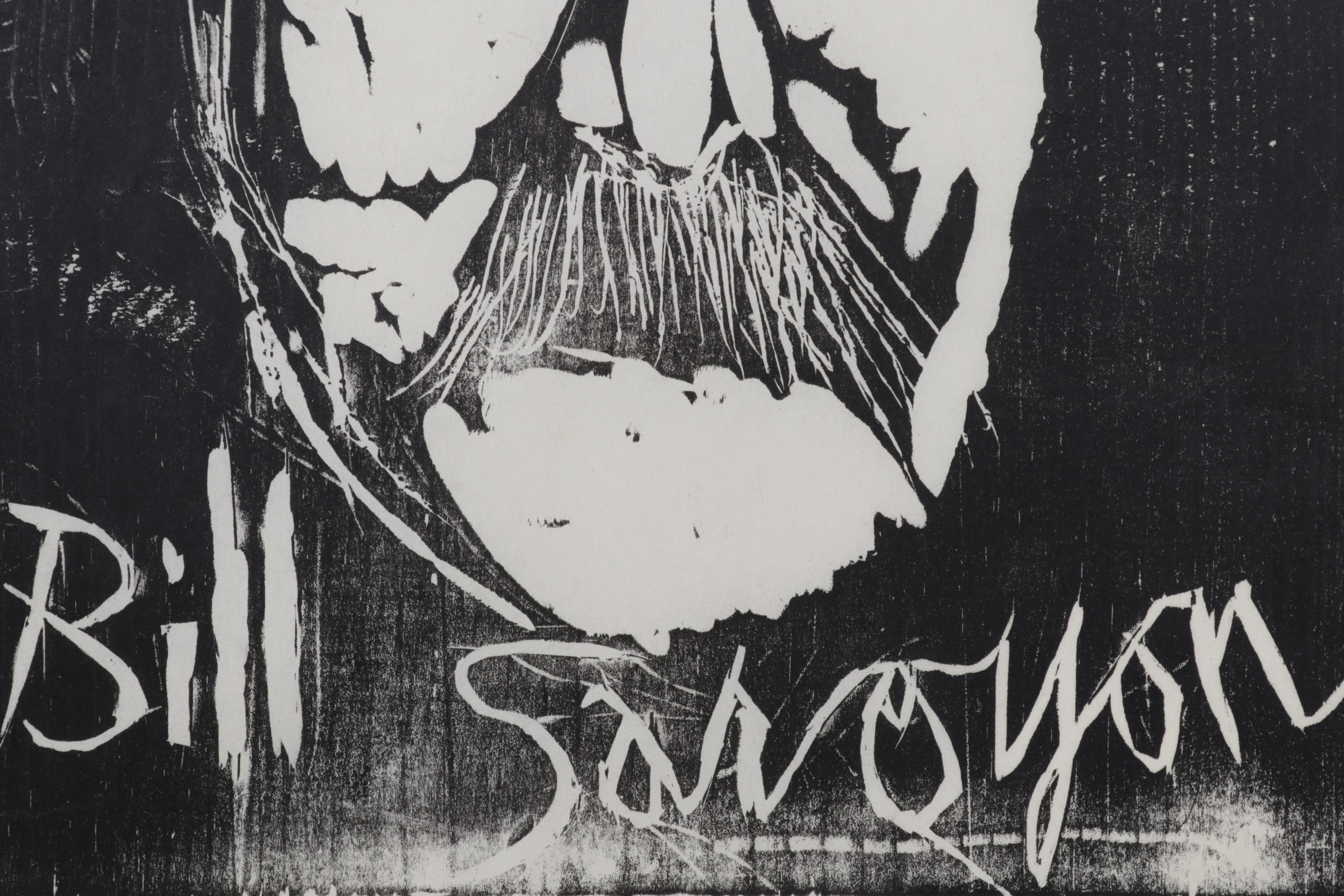 Sidney Chafetz Woodcut "Saroyan," 1970