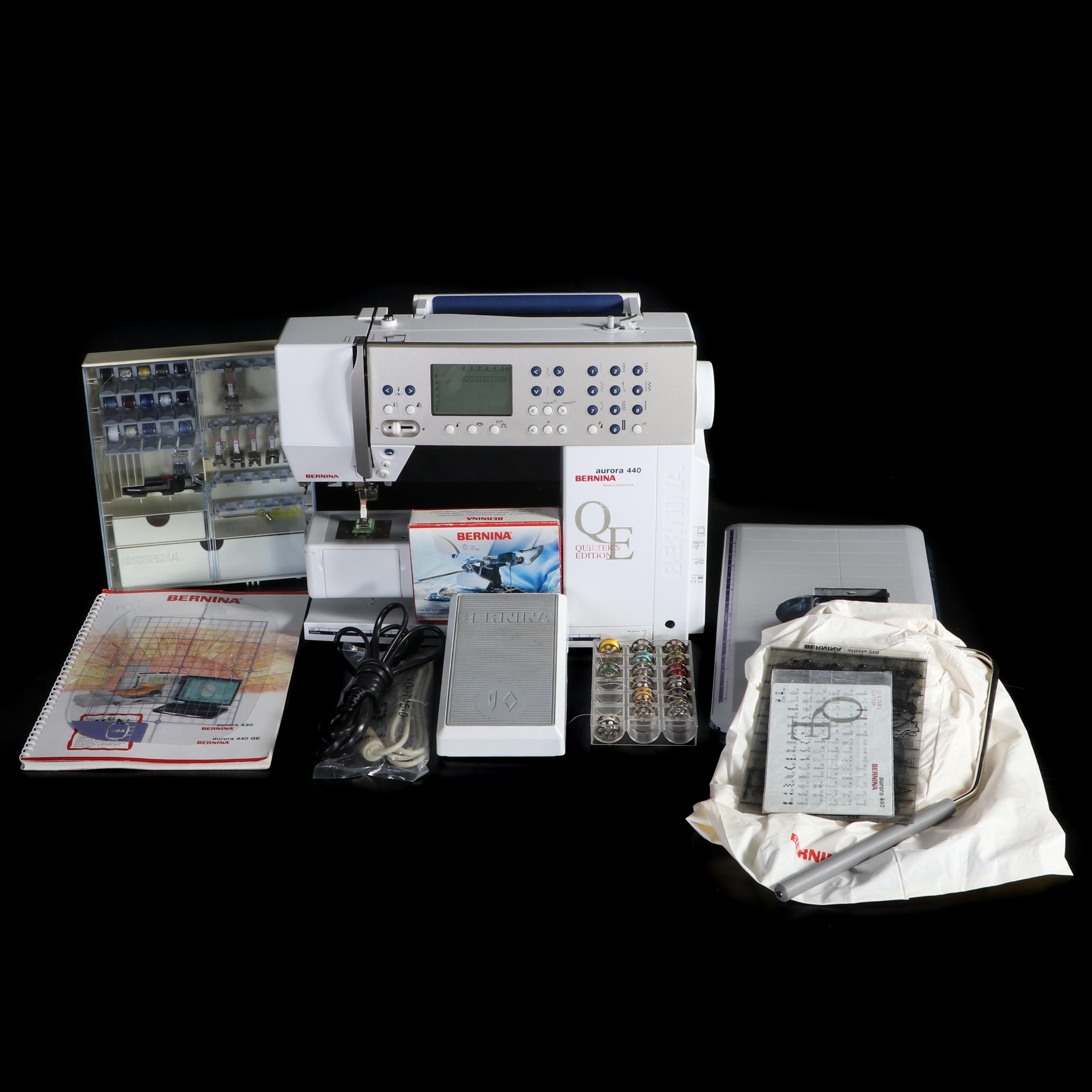 Bernina Aurora 440 Quilter's Edition Sewing Machine with Manual and Accessories