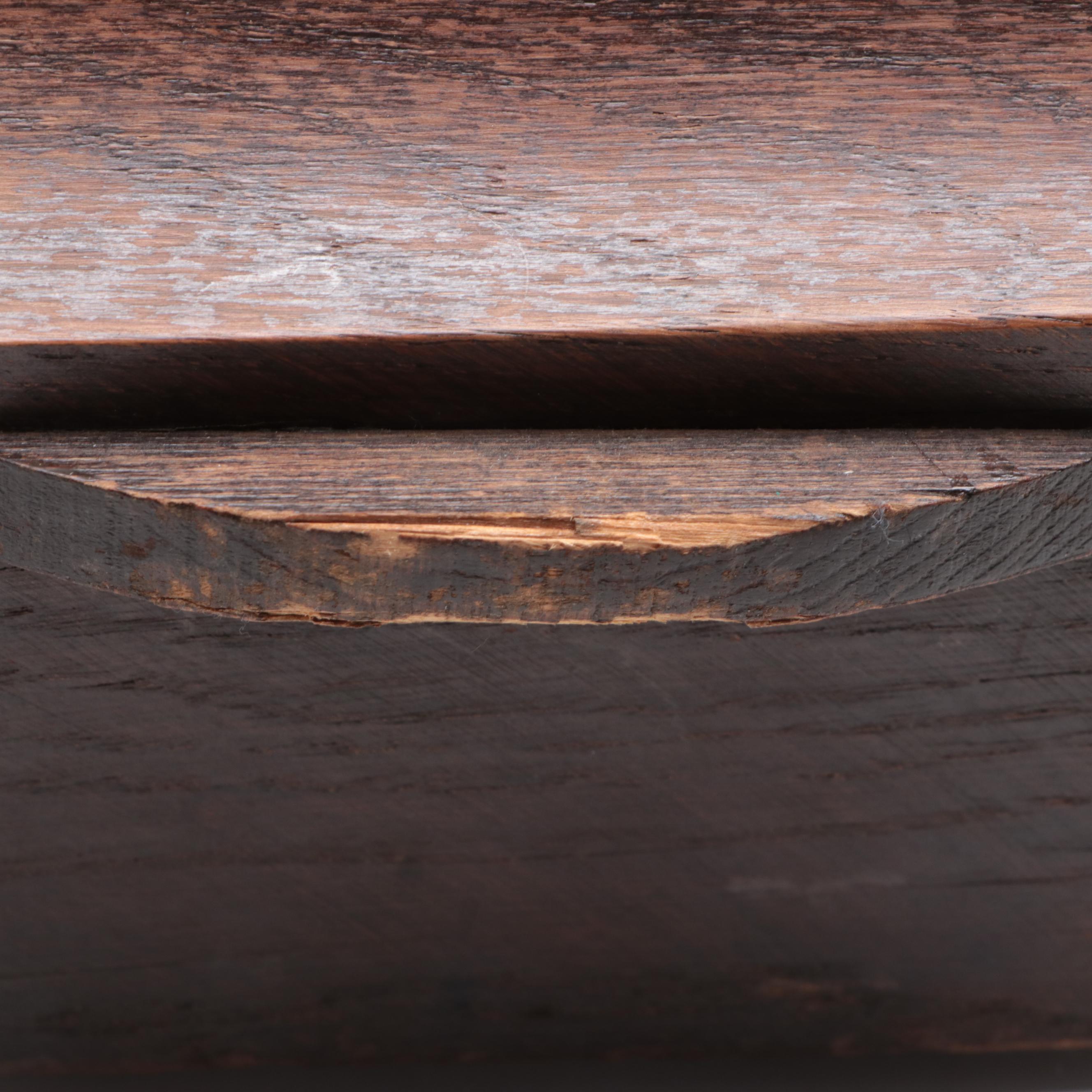 German Wooden Wall Clock, Early 20th Century