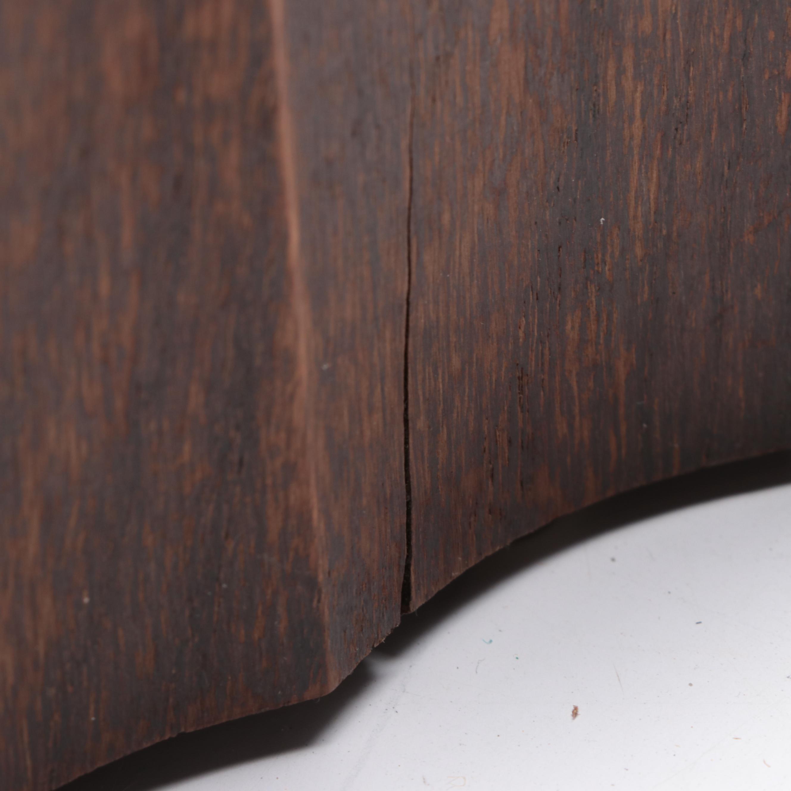 German Wooden Wall Clock, Early 20th Century