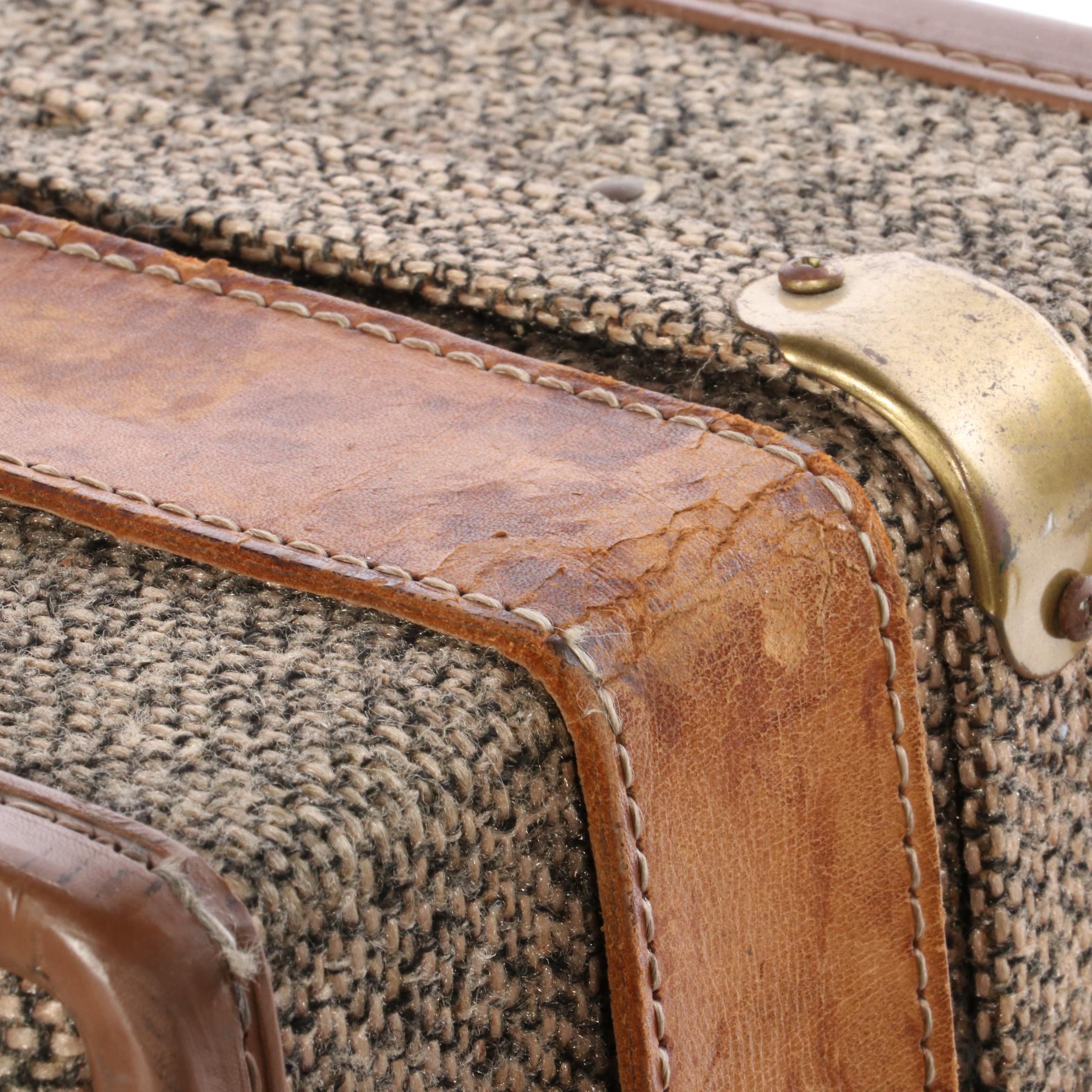 Hartmann Tweed and Leather Suitcases