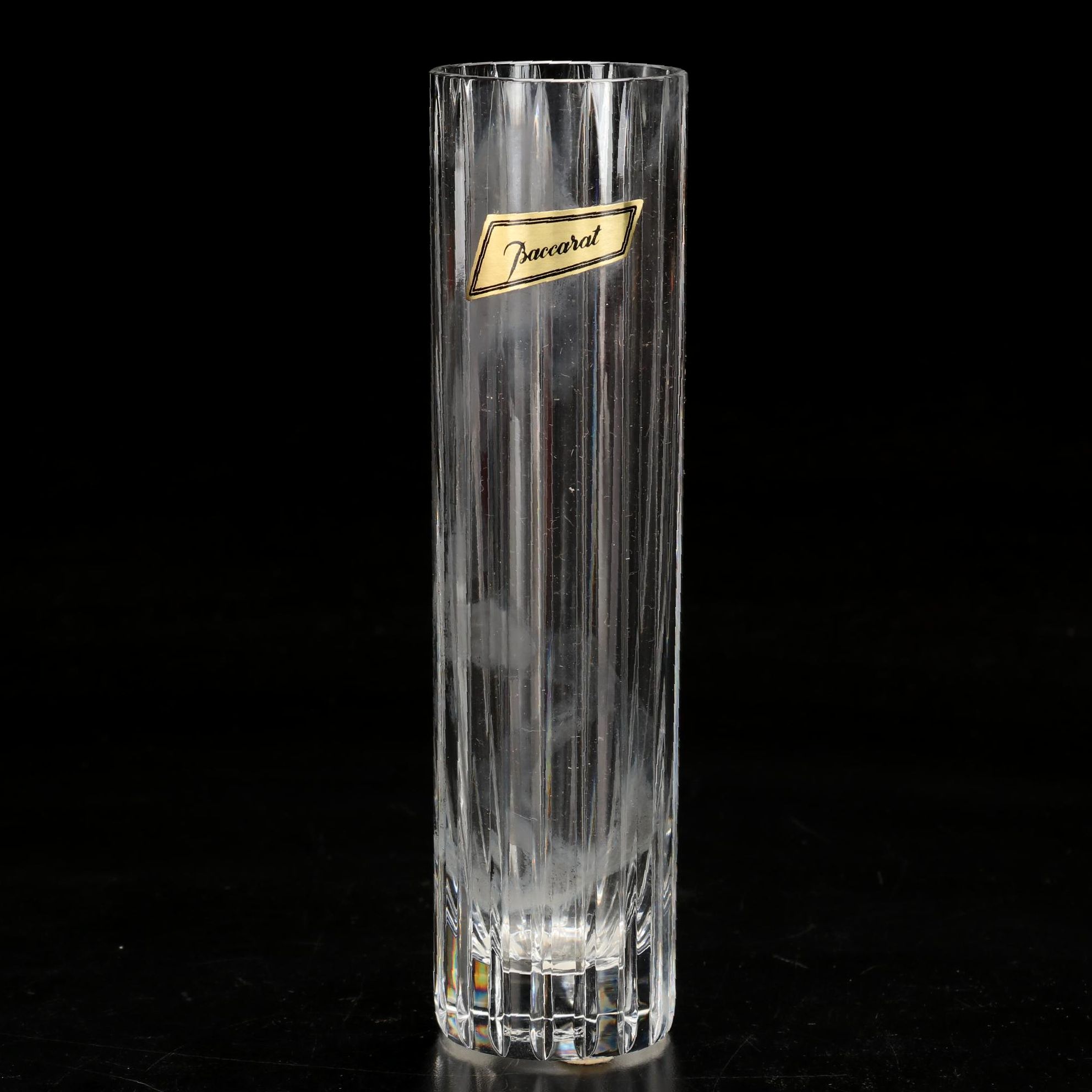 Baccarat "Harmony" Single-Flower Crystal Vase with Presentation Box