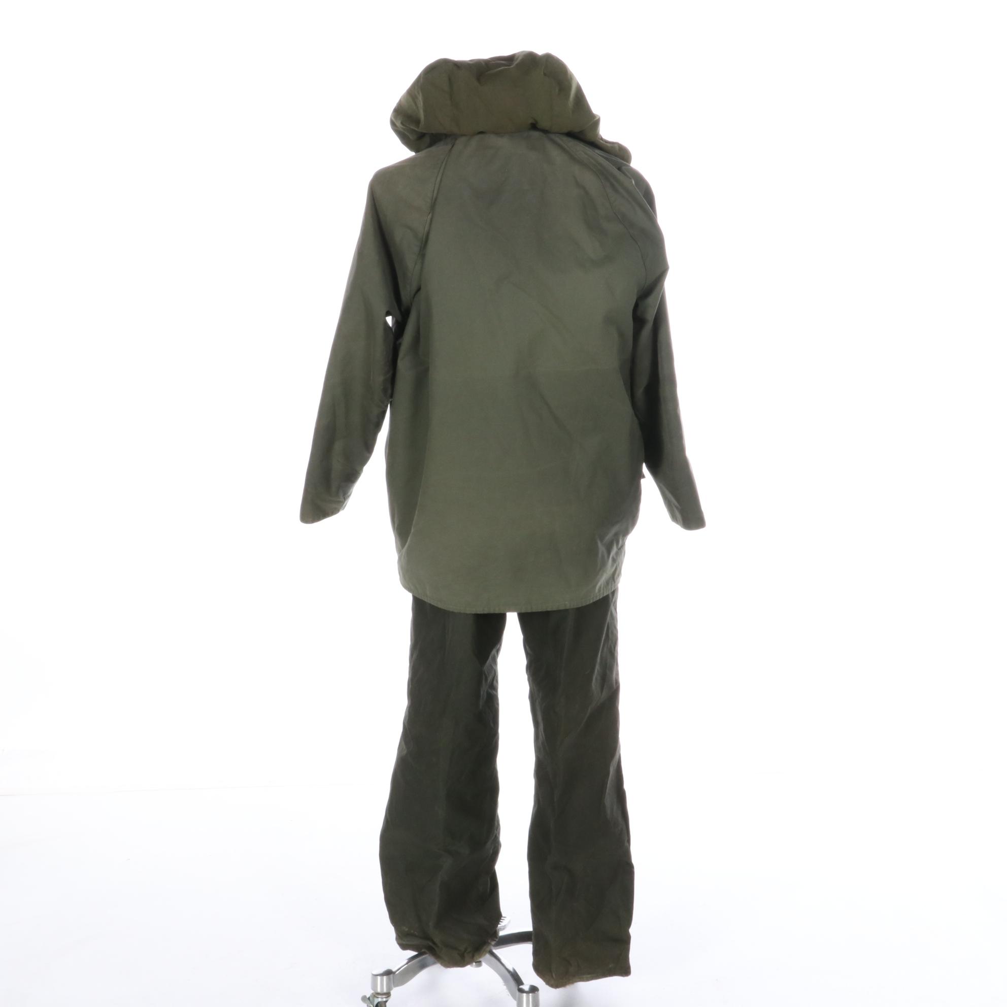 Barbour Classic Beaufort Jacket in Waxed Cotton and Barbour Lined Trousers