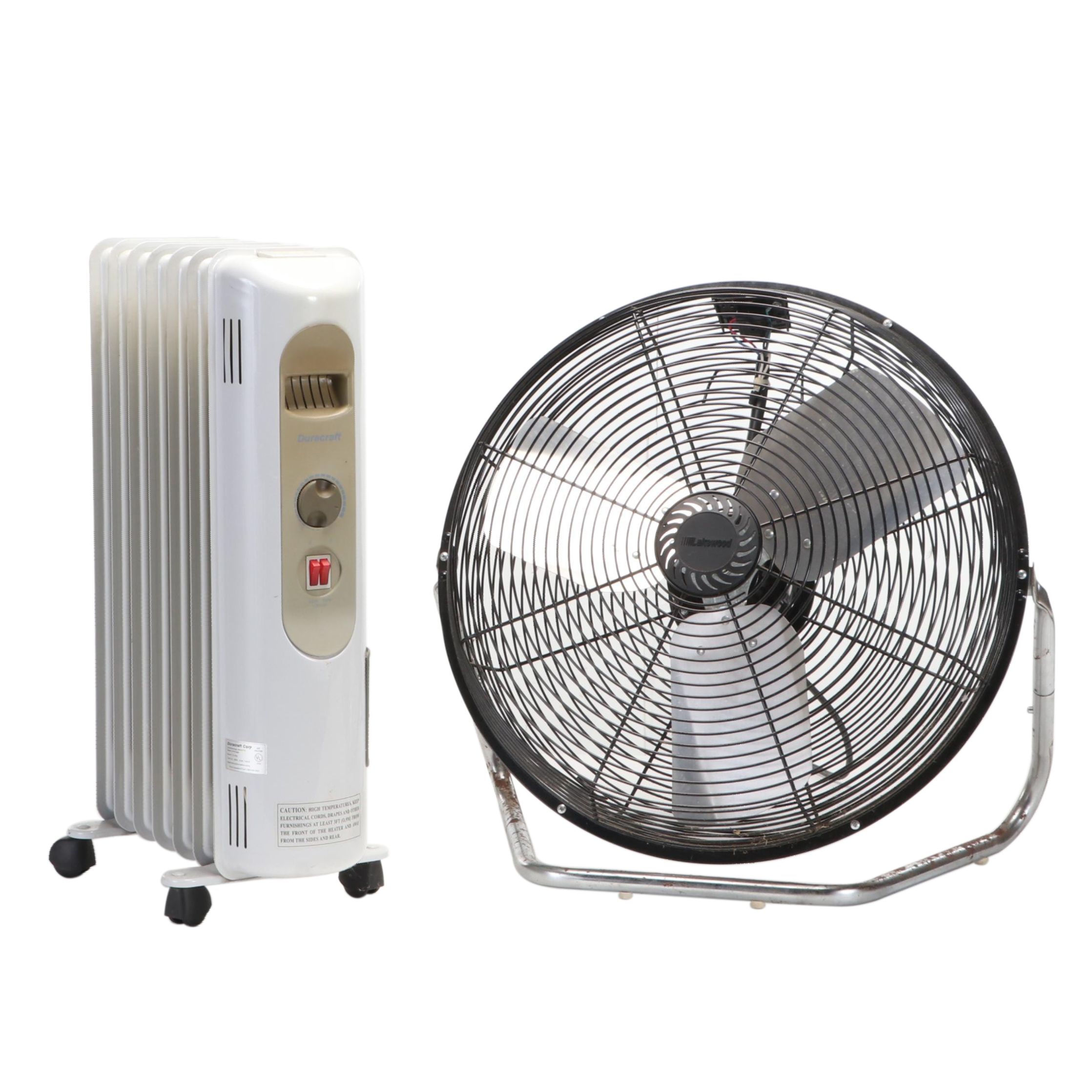 Dura-Craft Standing Oil Heater With Lakewood Floor Fan