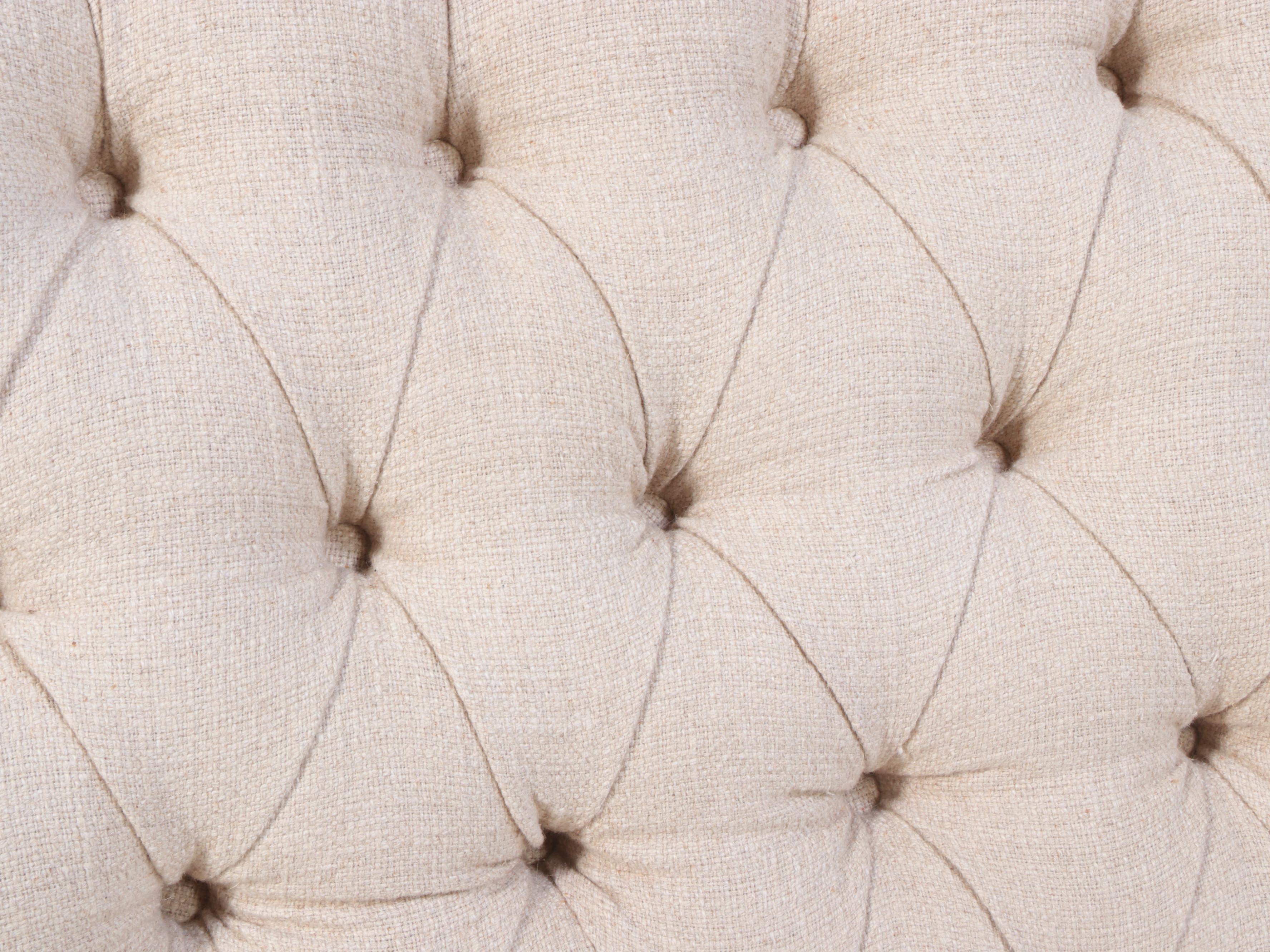 Arhaus Furniture "Audrey" Button-Tufted and Contoured Chaise Lounge