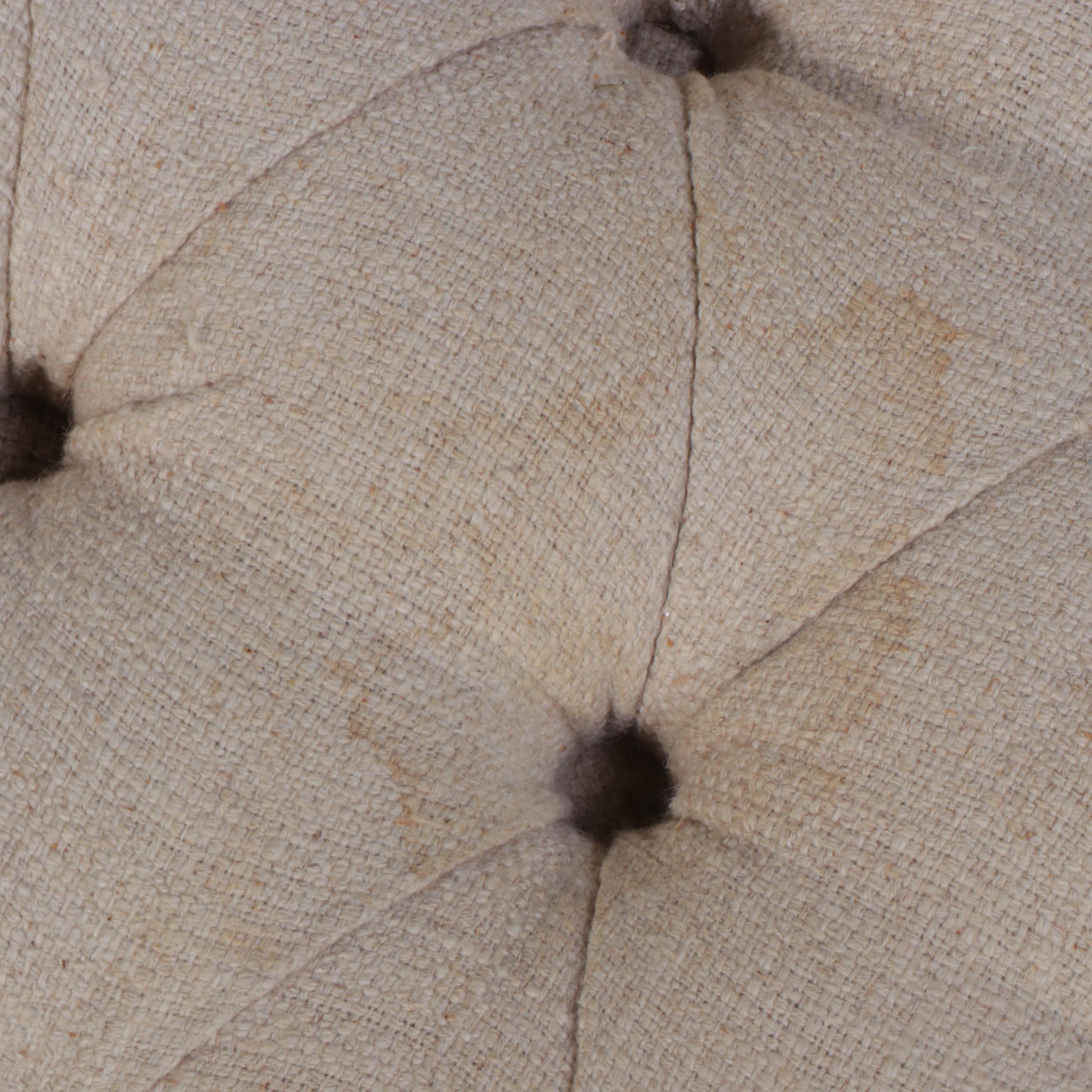 Arhaus Furniture "Audrey" Button-Tufted and Contoured Chaise Lounge