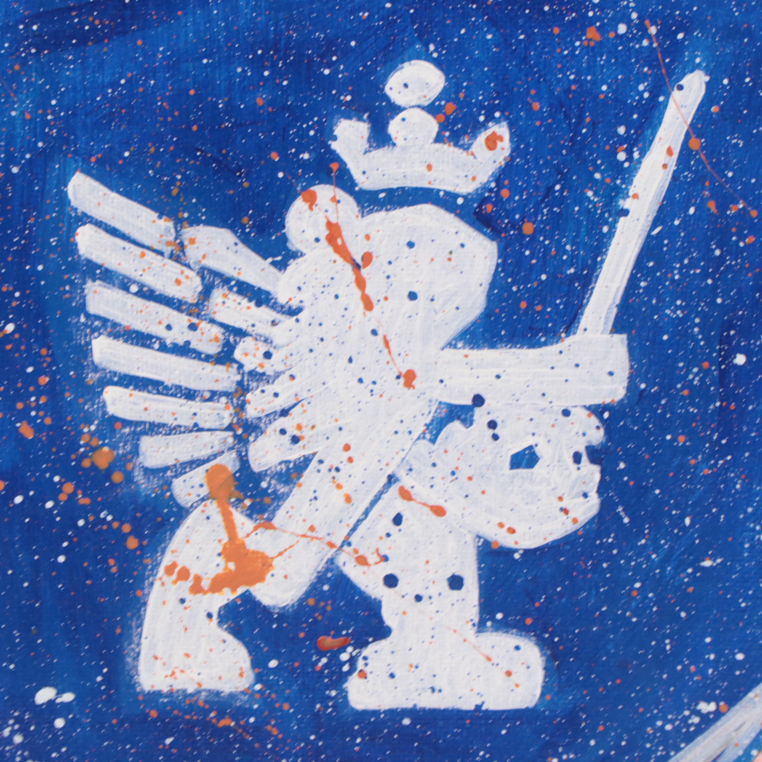 Acrylic Painting of FC Cincinnati Logo, 21st Century