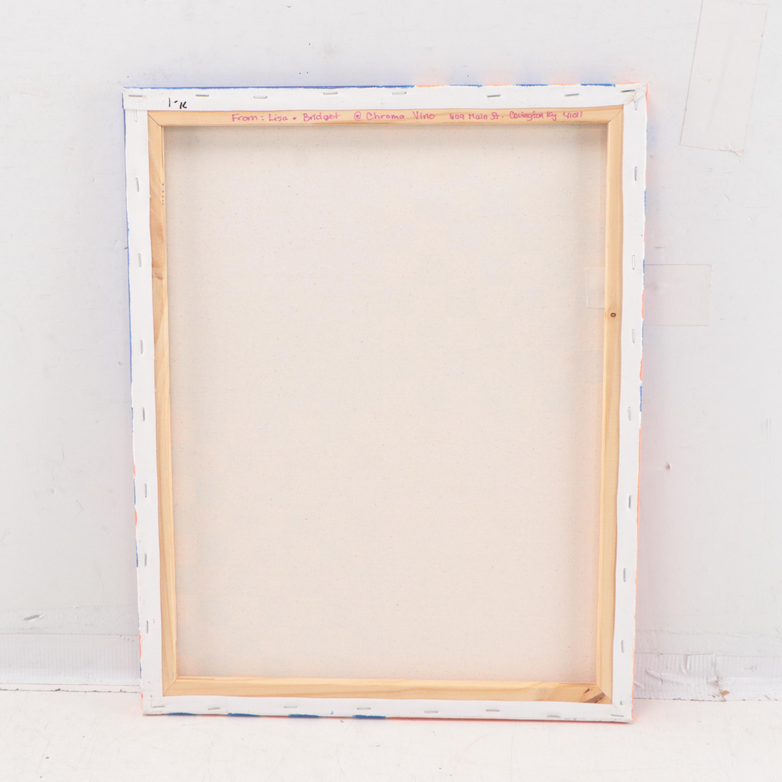 Acrylic Painting of FC Cincinnati Logo, 21st Century