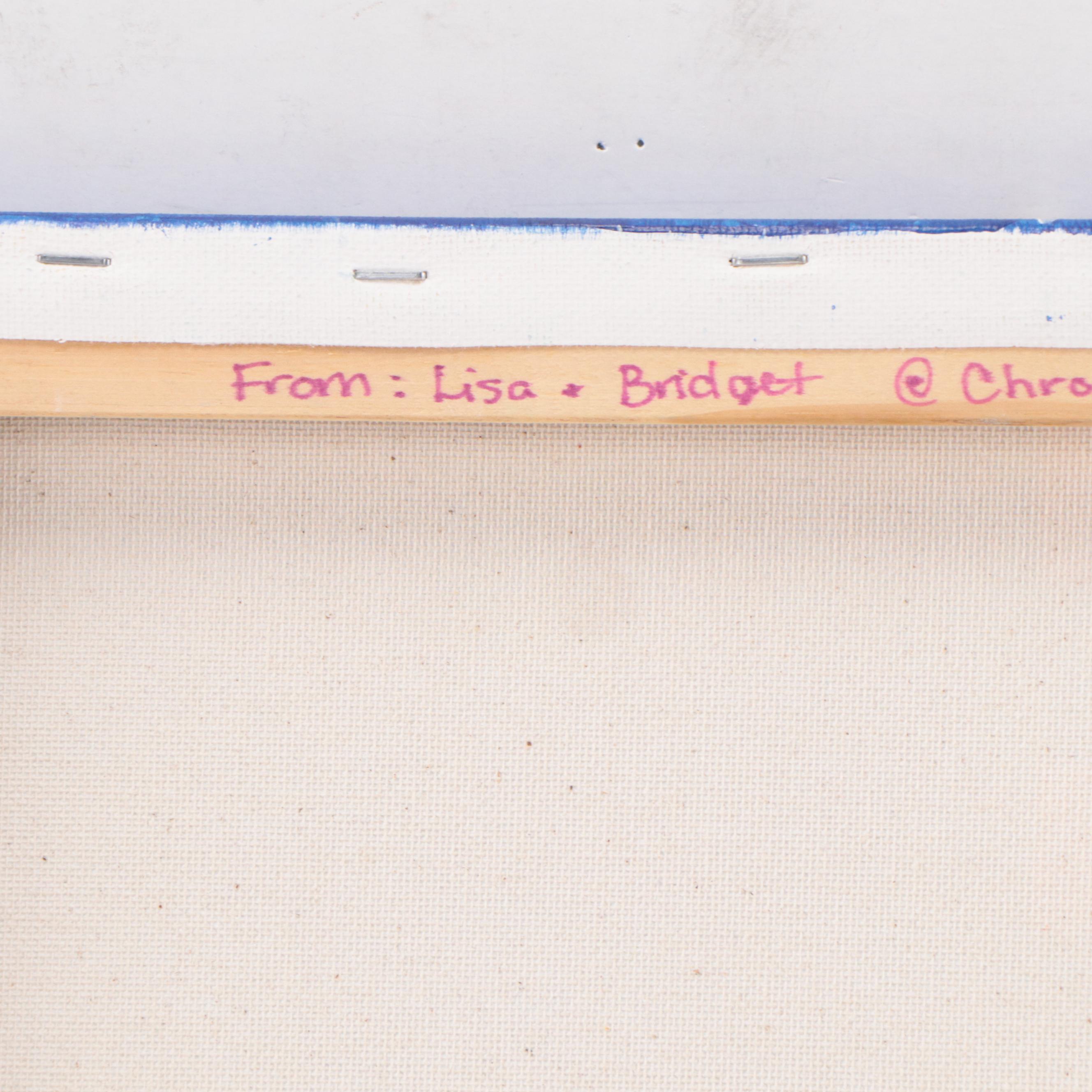 Acrylic Painting of FC Cincinnati Logo, 21st Century