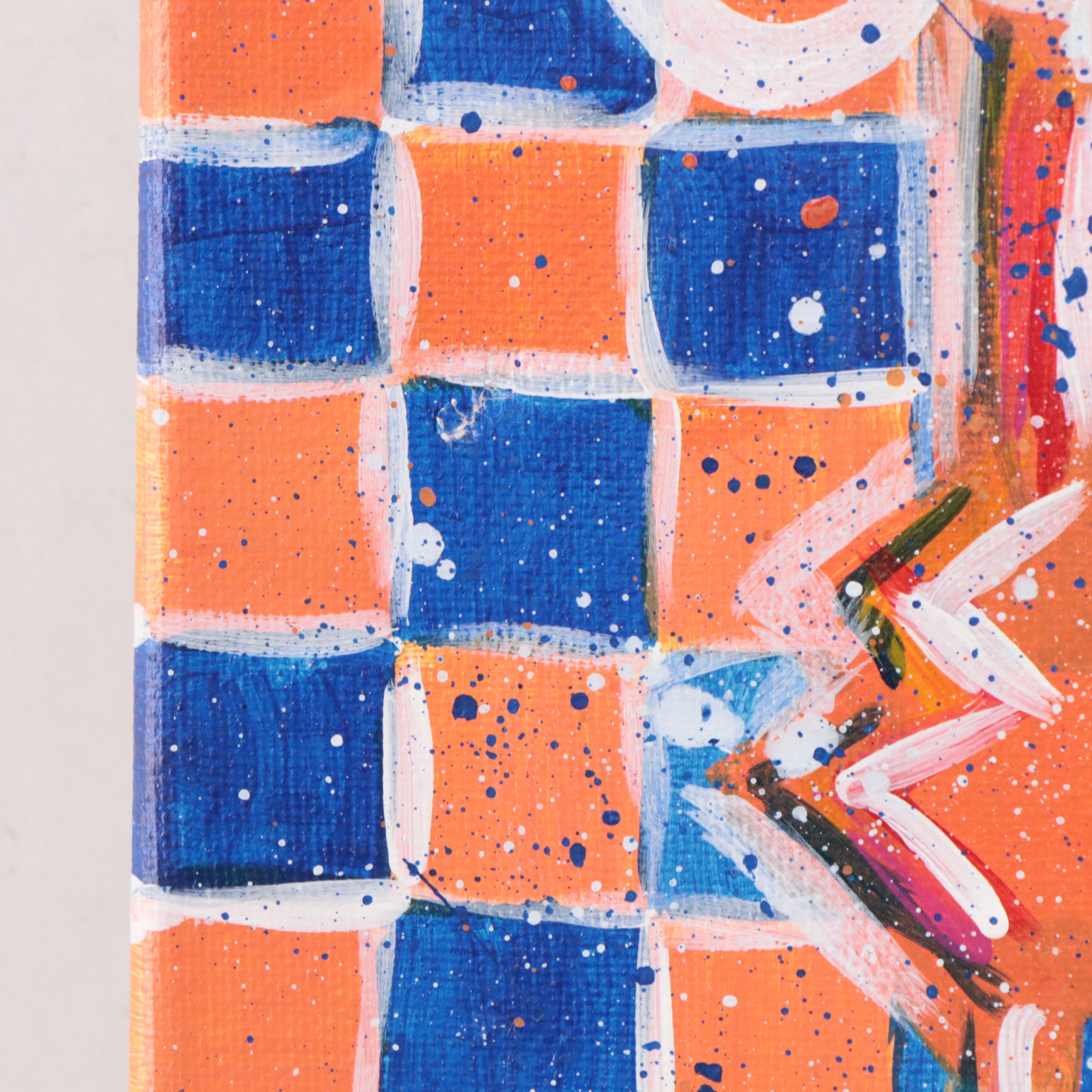 Acrylic Painting of FC Cincinnati Logo, 21st Century