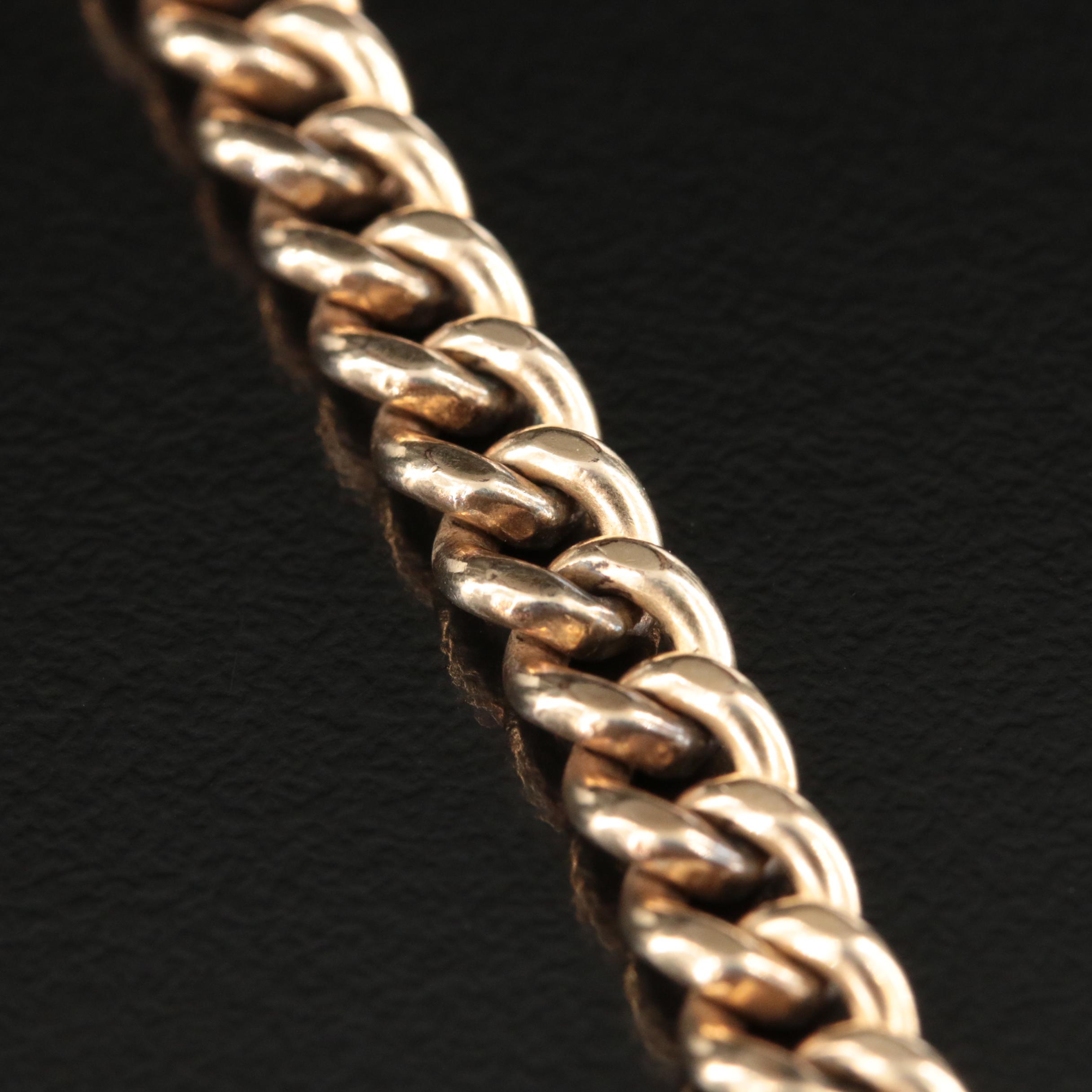 Vintage Gold-Filled Curb Link Bracelet