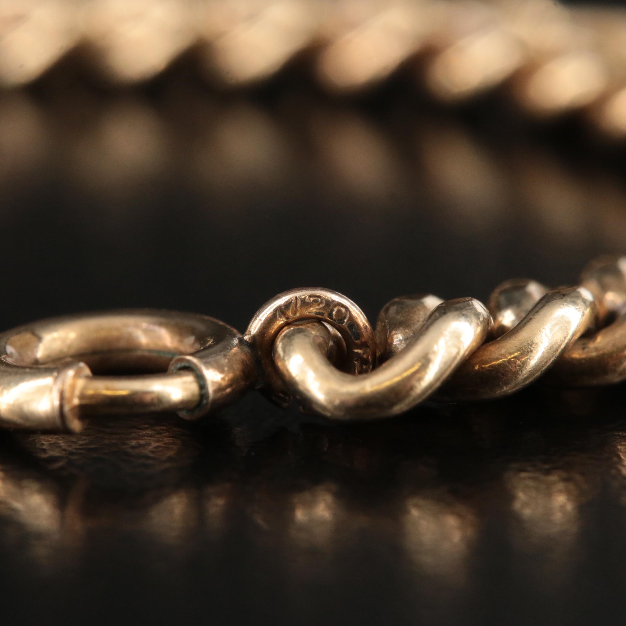 Vintage Gold-Filled Curb Link Bracelet