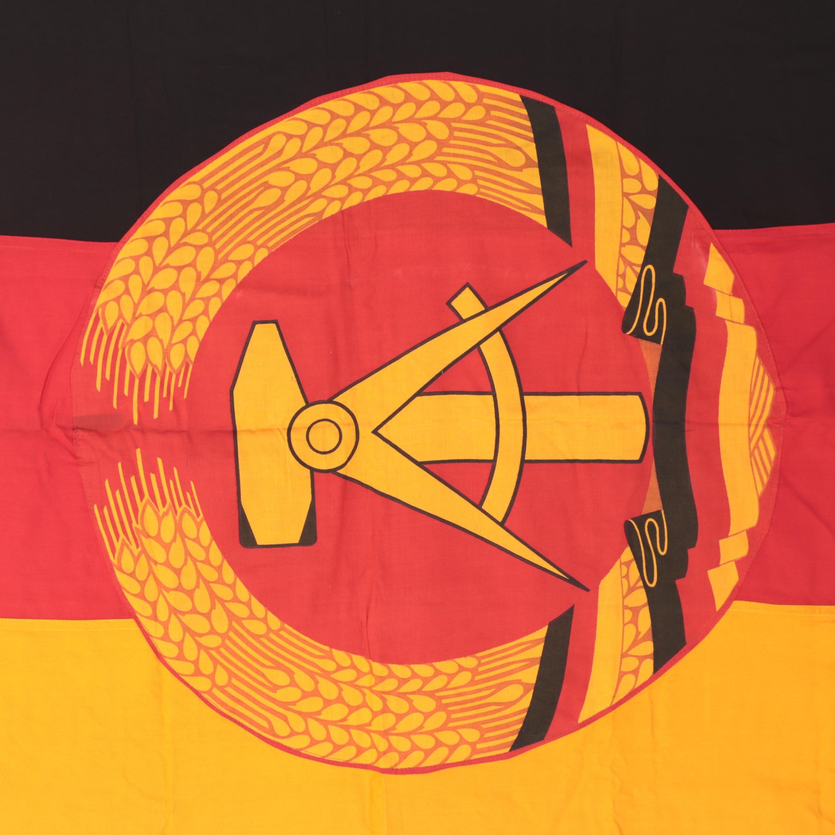East German Flag, Mid to Late 20th Century