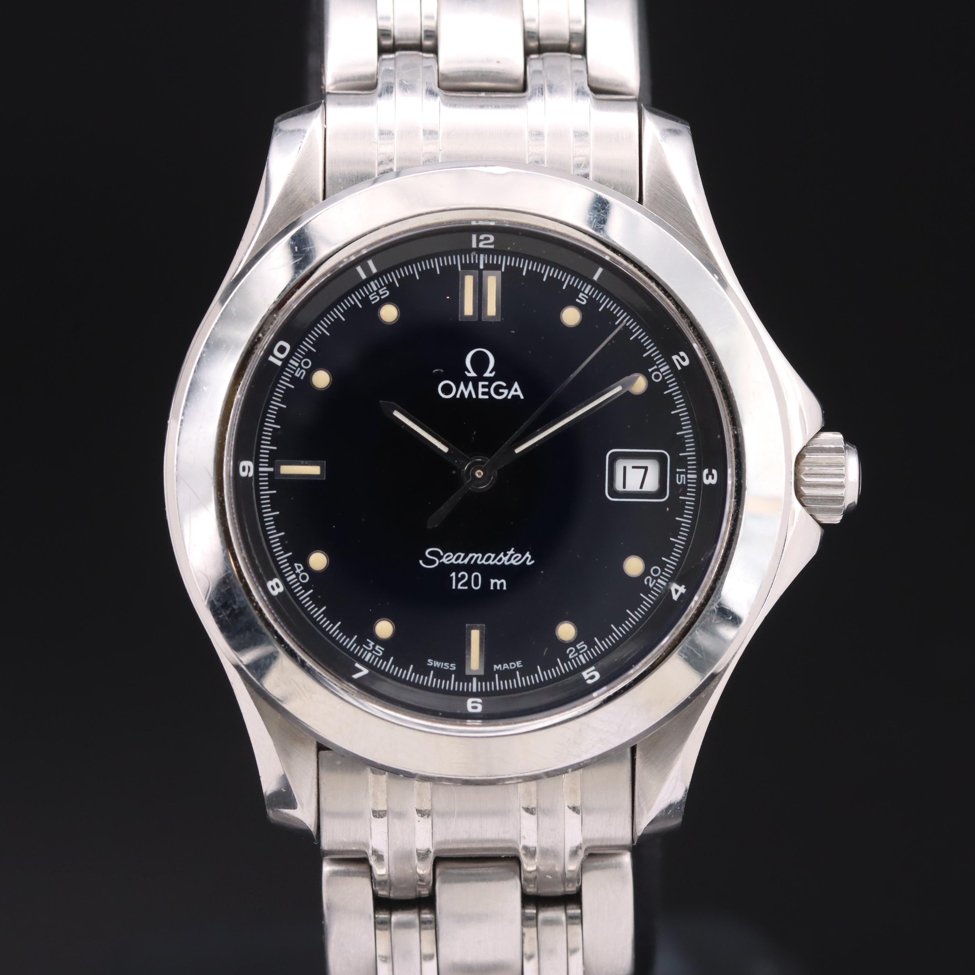 1992 - 1993 Stainless Steel Omega Seamaster 120 Meters with Date Watch