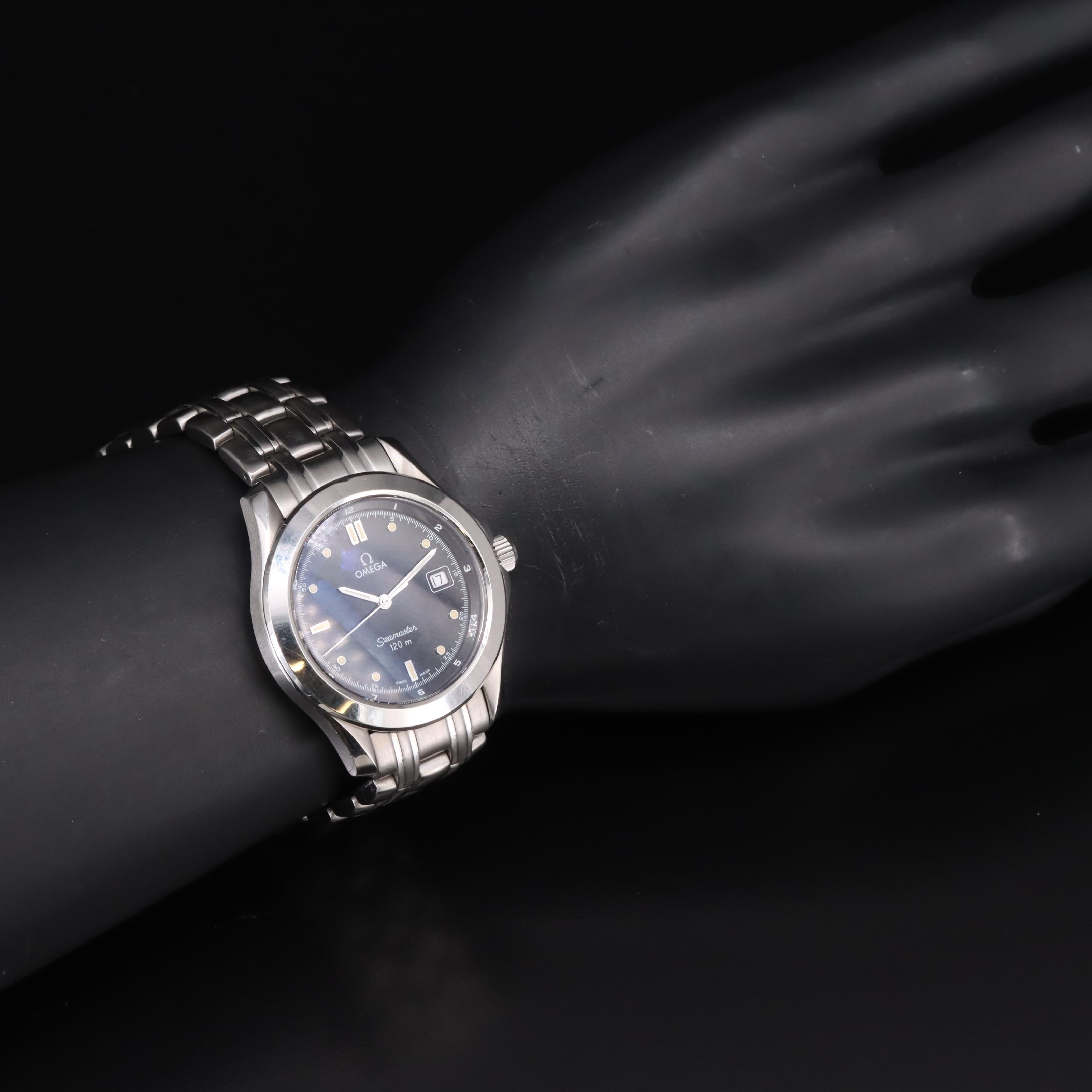 1992 - 1993 Stainless Steel Omega Seamaster 120 Meters with Date Watch
